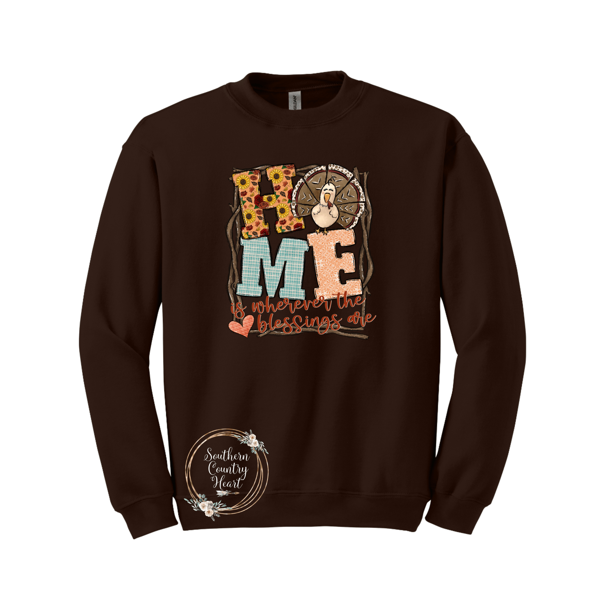 Home Is Where The Blessings Are Sweatshirt - southerncountryheart.com