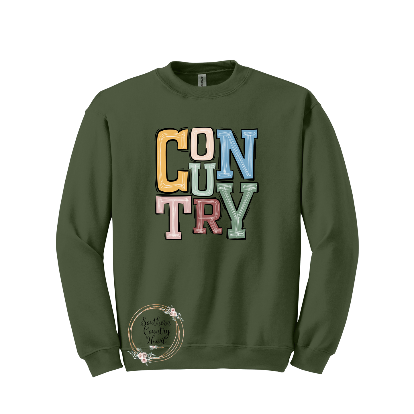 Boho Country Sweatshirt - southerncountryheart.com