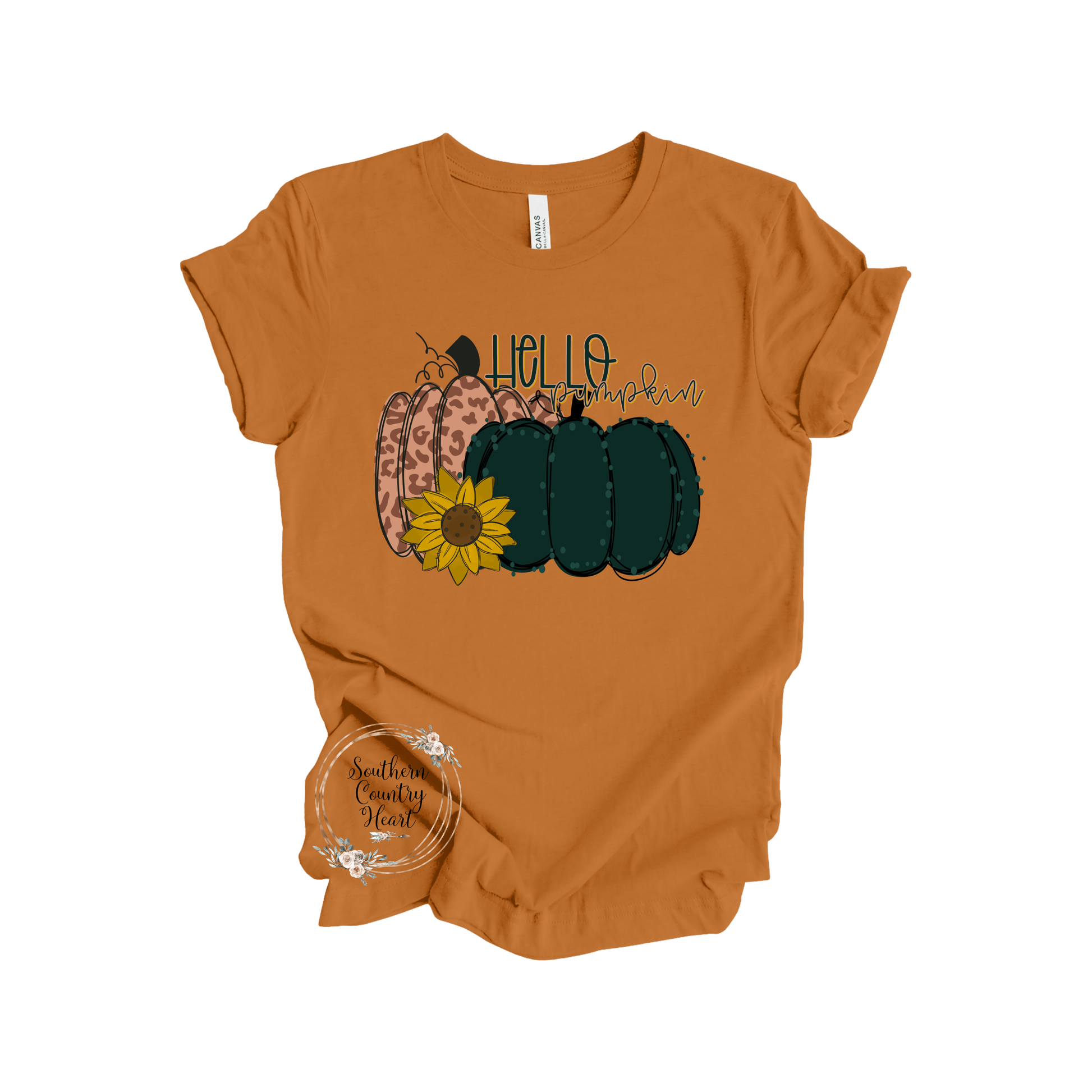 Hello Pumpkin Tee - Shirt - southerncountryheart.com