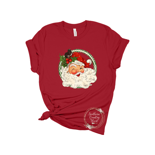 Vintage Santa Tee - Shirt - southerncountryheart.com