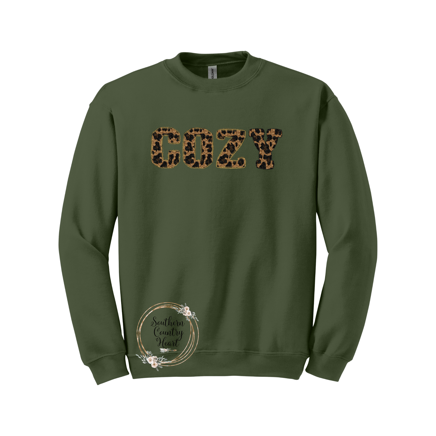 Leopard Cozy Sweatshirt - southerncountryheart.com