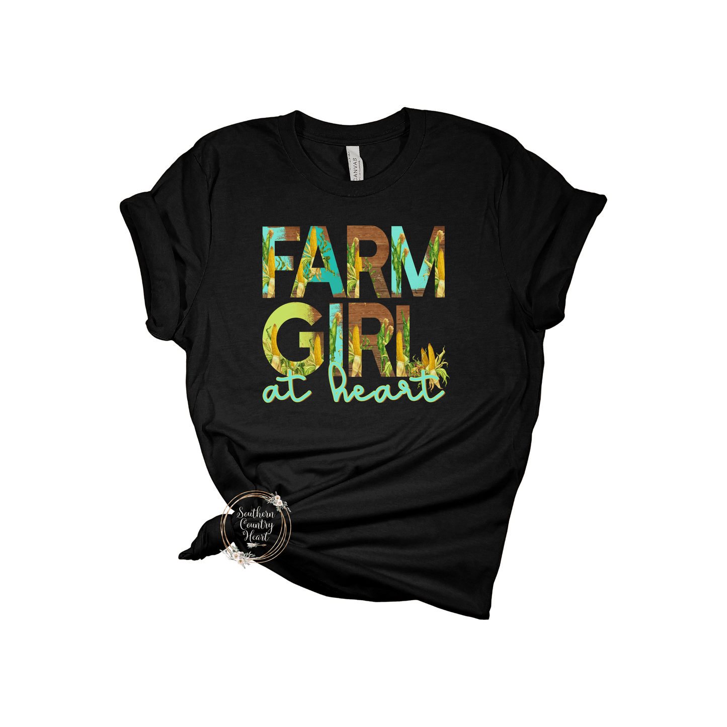 Farm Girl at Heart Tee - Shirt - southerncountryheart.com