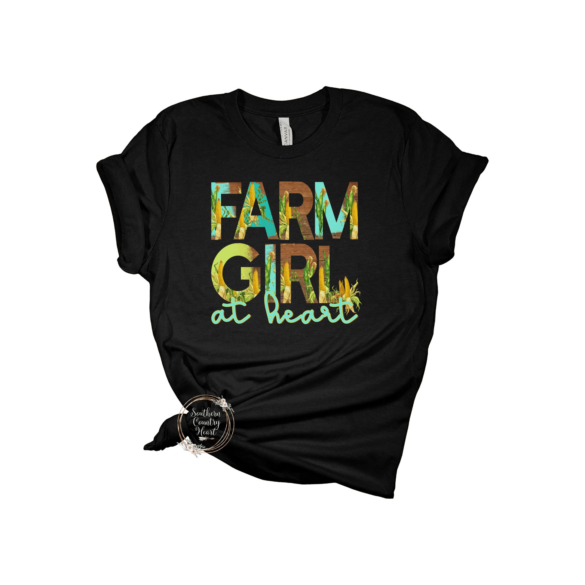 Farm Girl at Heart Tee - Shirt - southerncountryheart.com