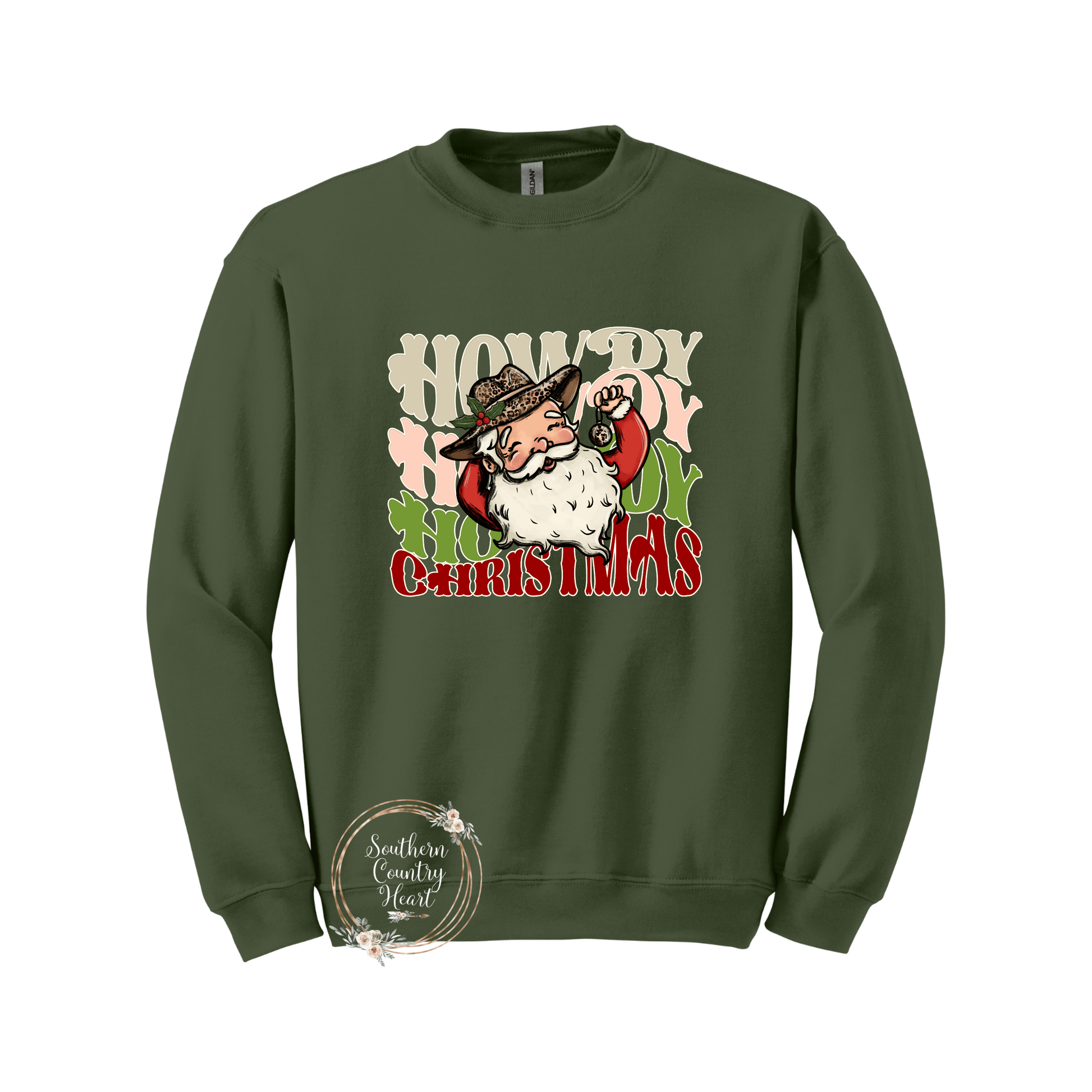 Howdy Howdy Howdy Christmas Sweatshirt - southerncountryheart.com