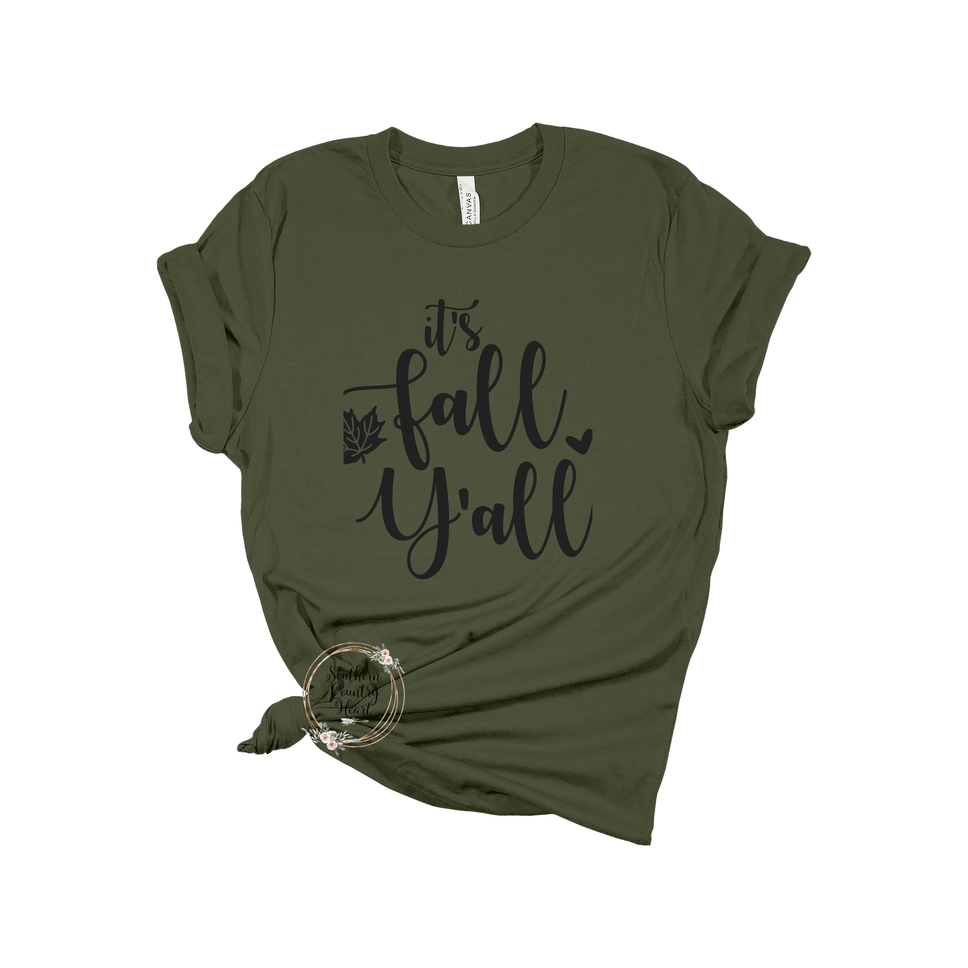 It's Fall Y'all Tee - Shirt - southerncountryheart.com