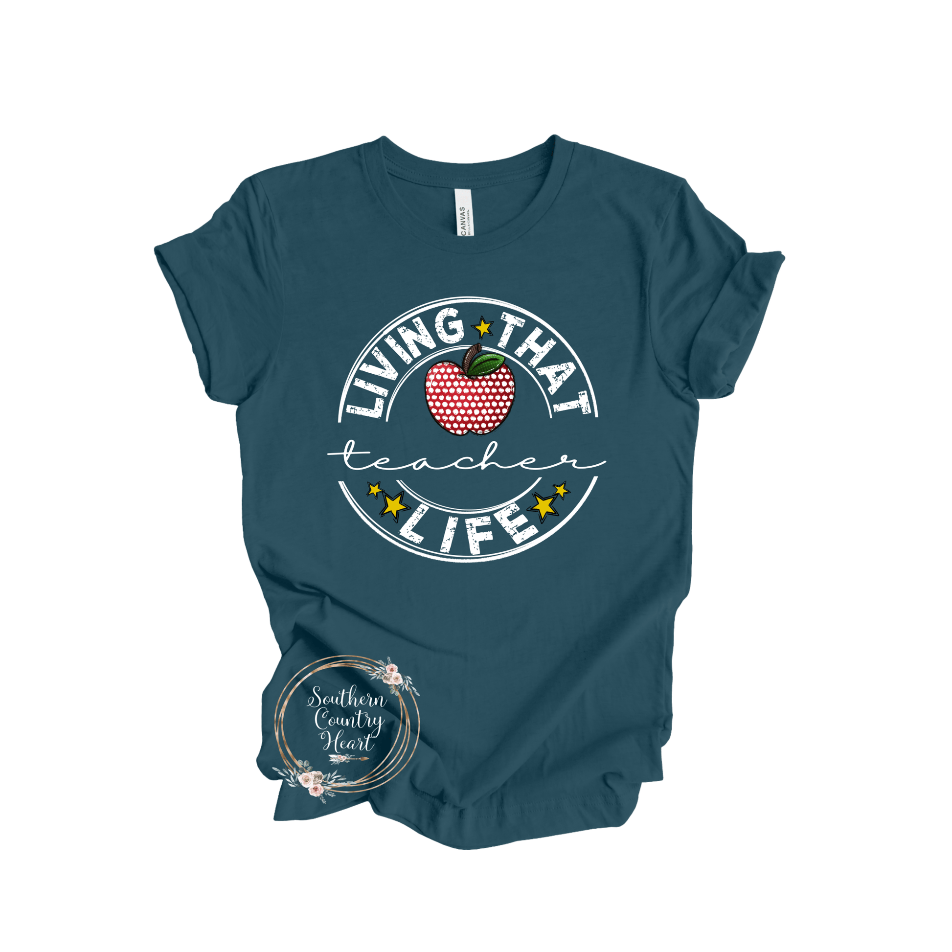 Living that Teacher Life Tee - Shirt - southerncountryheart.com