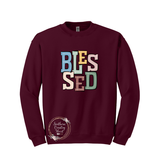 Boho Blessed Sweatshirt - southerncountryheart.com