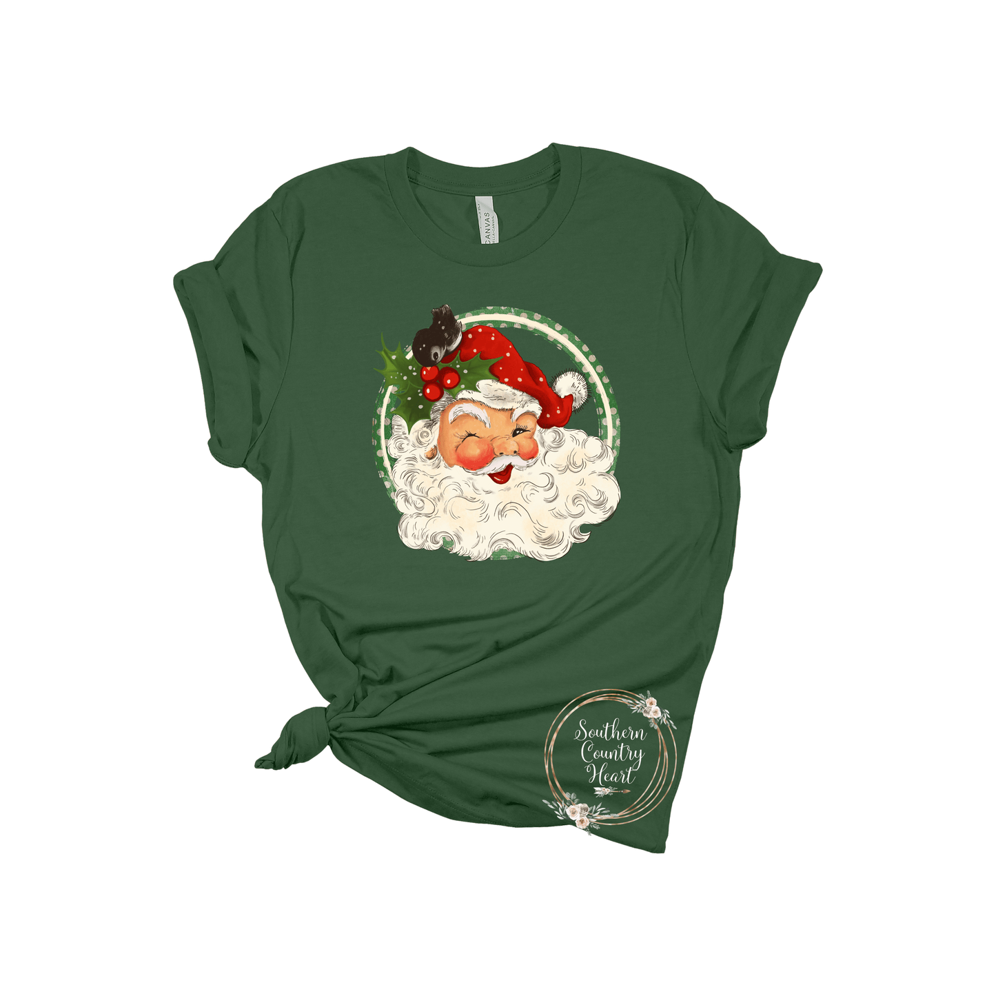 Vintage Santa Tee - Shirt - southerncountryheart.com