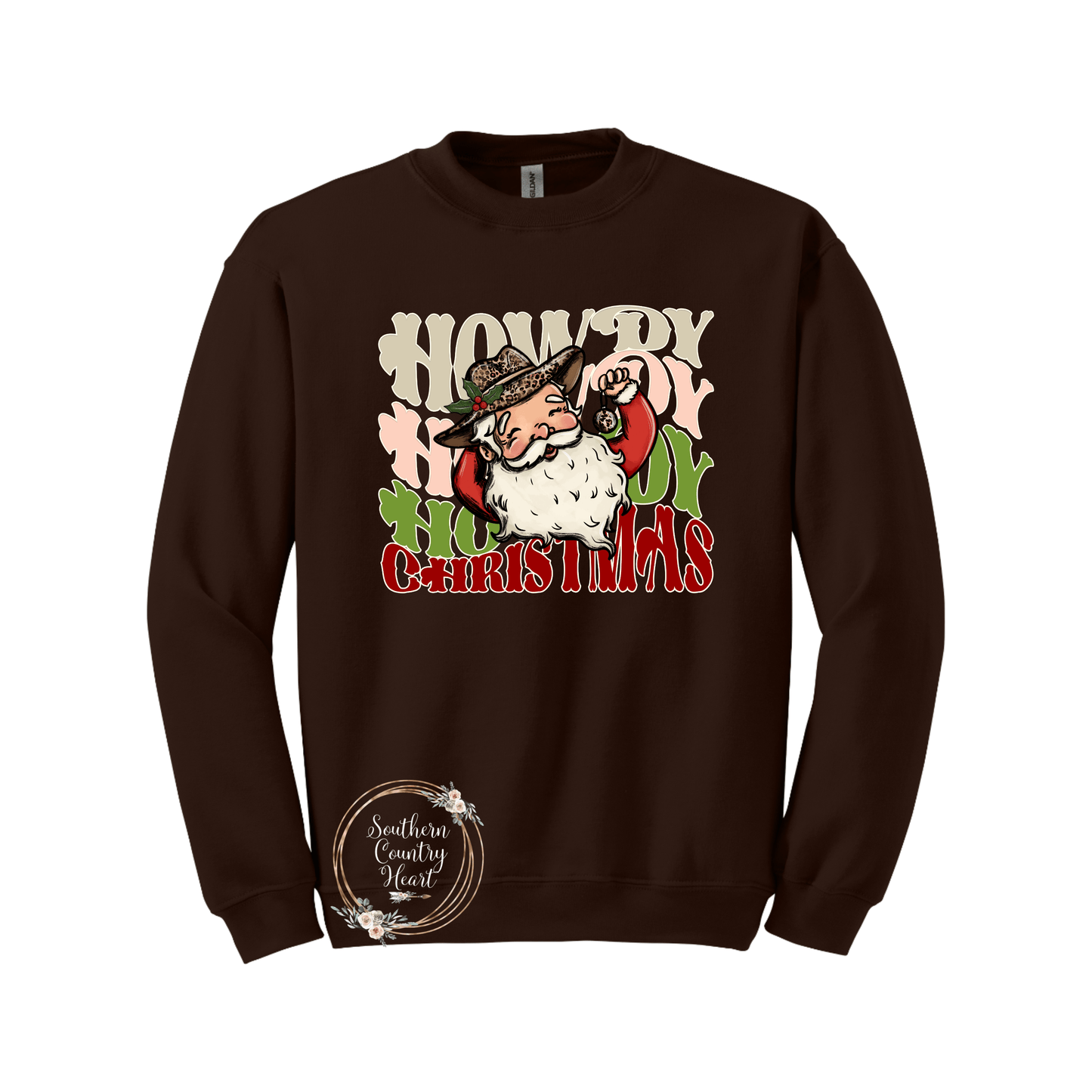 Howdy Howdy Howdy Christmas Sweatshirt - southerncountryheart.com