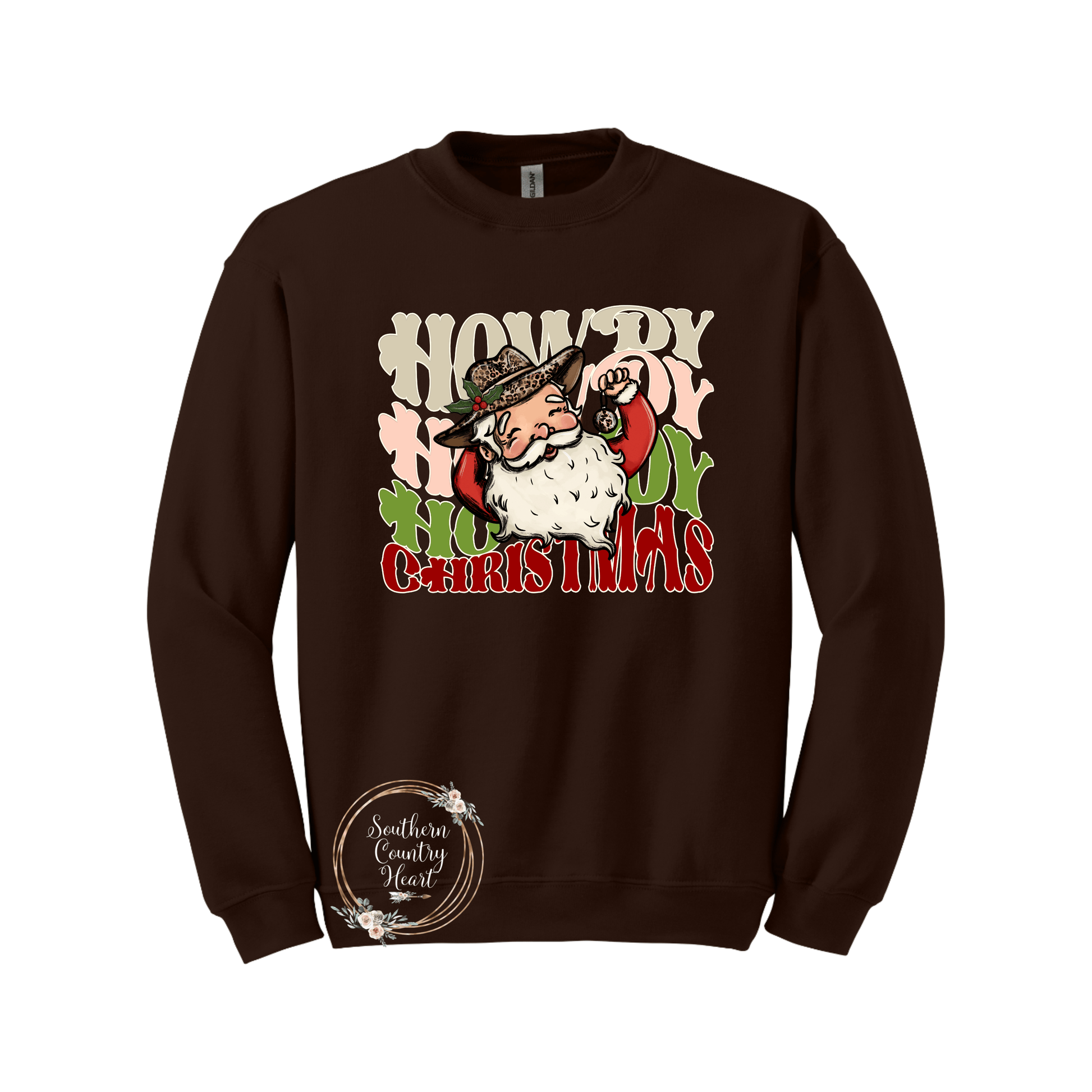 Howdy Howdy Howdy Christmas Sweatshirt - southerncountryheart.com