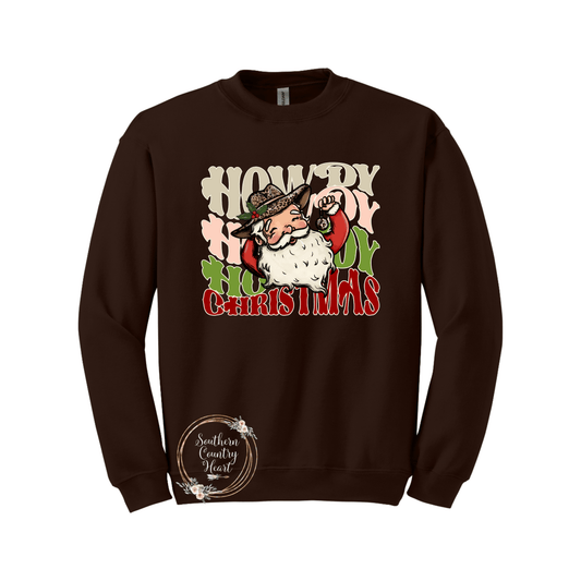 Howdy Howdy Howdy Christmas Sweatshirt - southerncountryheart.com