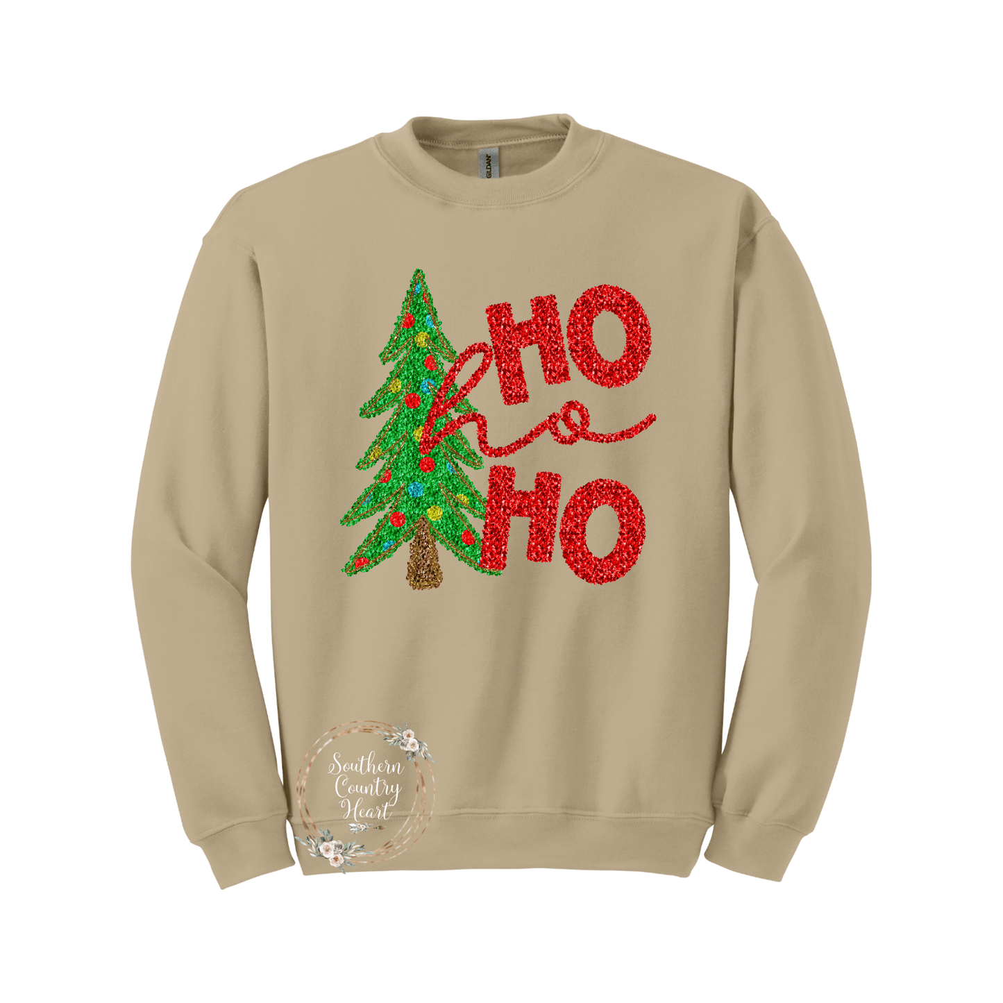 Ho Ho Ho Sweatshirt - southerncountryheart.com