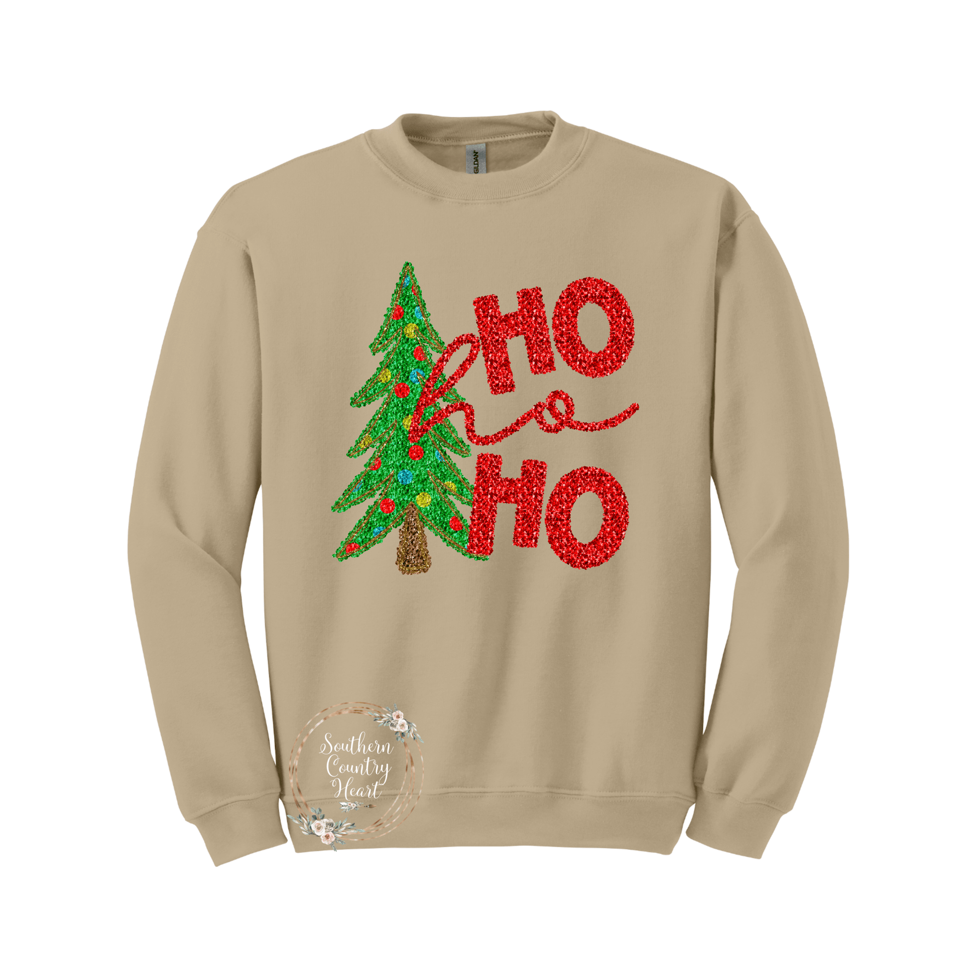 Ho Ho Ho Sweatshirt - southerncountryheart.com