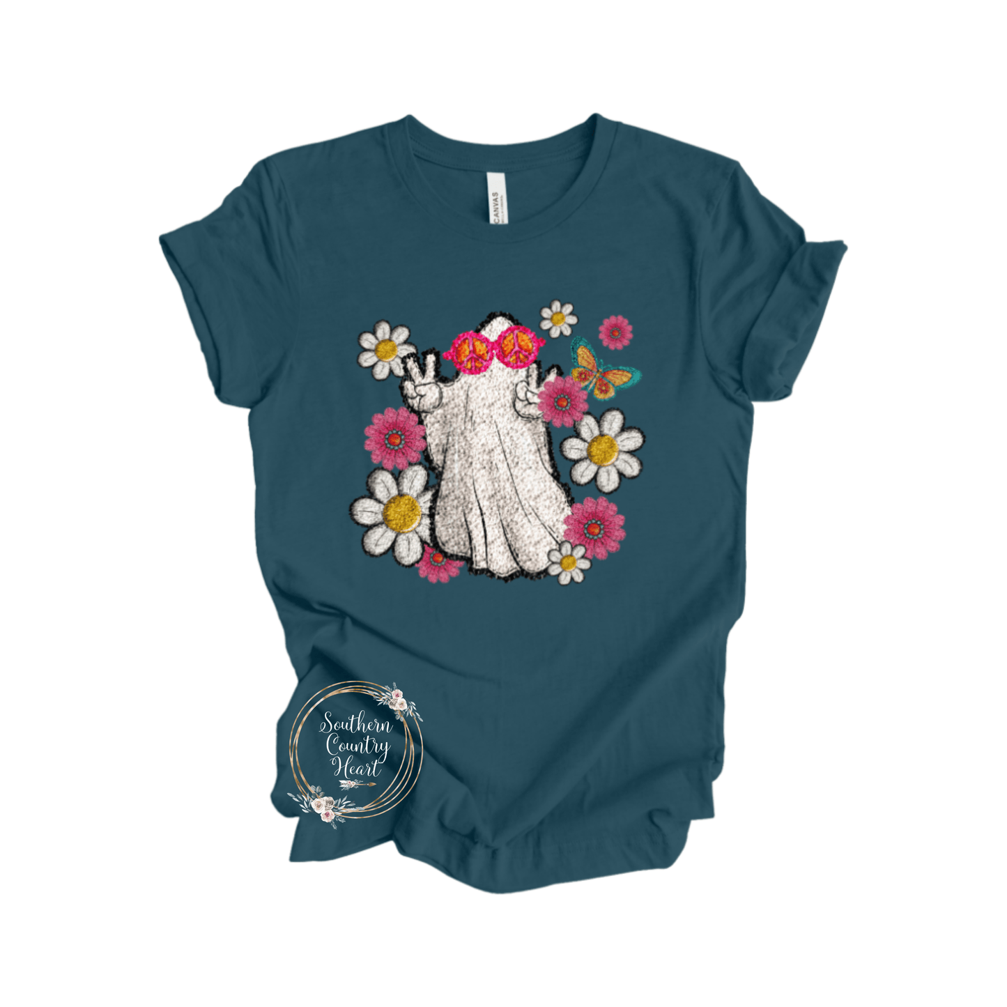 Groovy Ghost Tee - Shirt - southerncountryheart.com