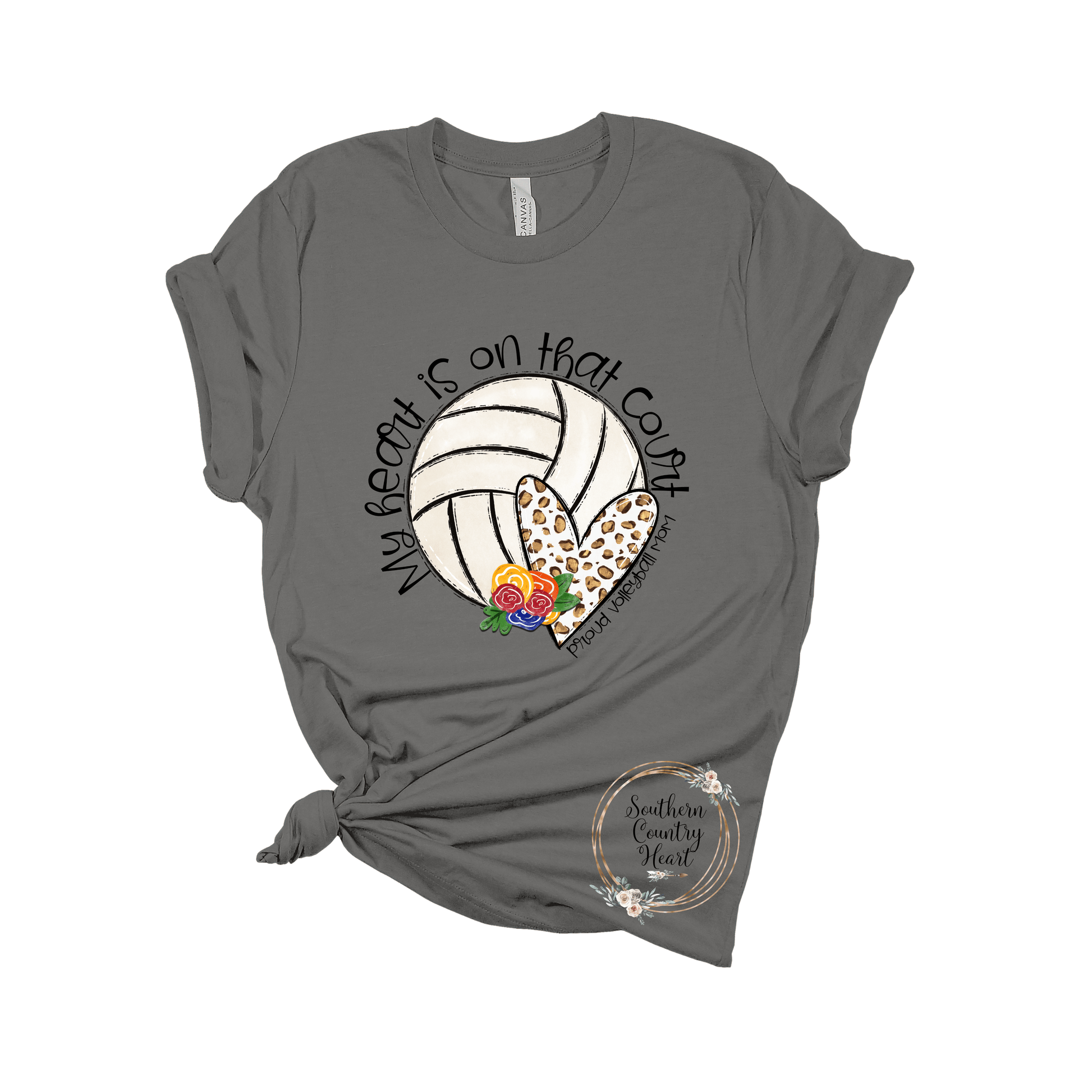 My Heart is on that Court Volleyball Tee - Shirt - southerncountryheart.com
