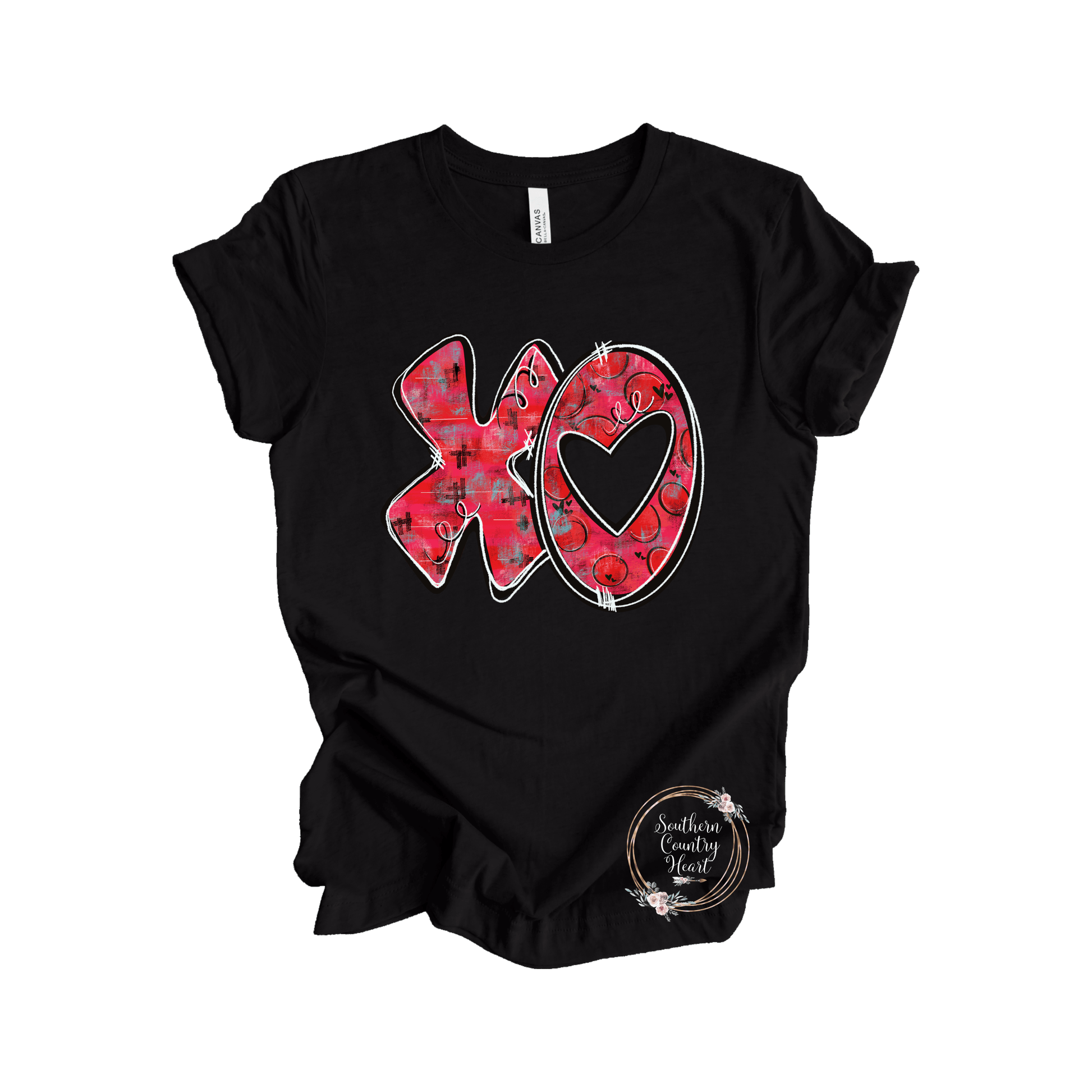 Grunge XO Tee - Shirt - southerncountryheart.com