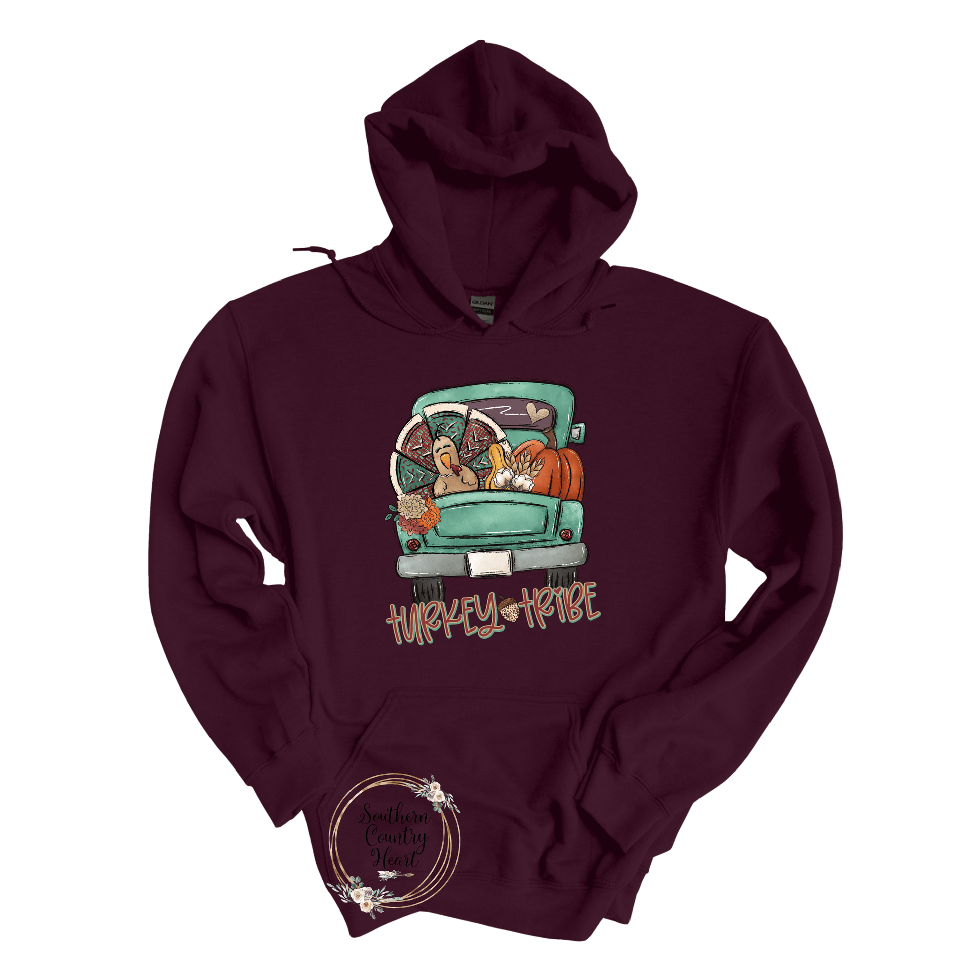 Turkey Tribe Hoodie - southerncountryheart.com