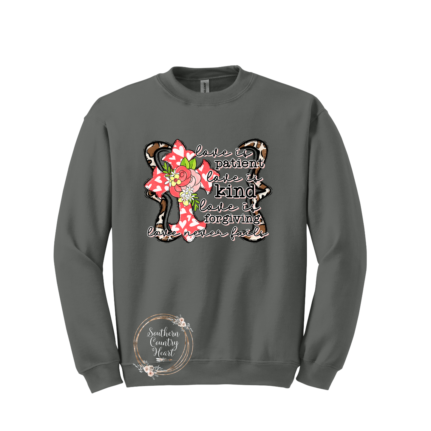 Love Is Patient Love Is Kind Sweatshirt - southerncountryheart.com