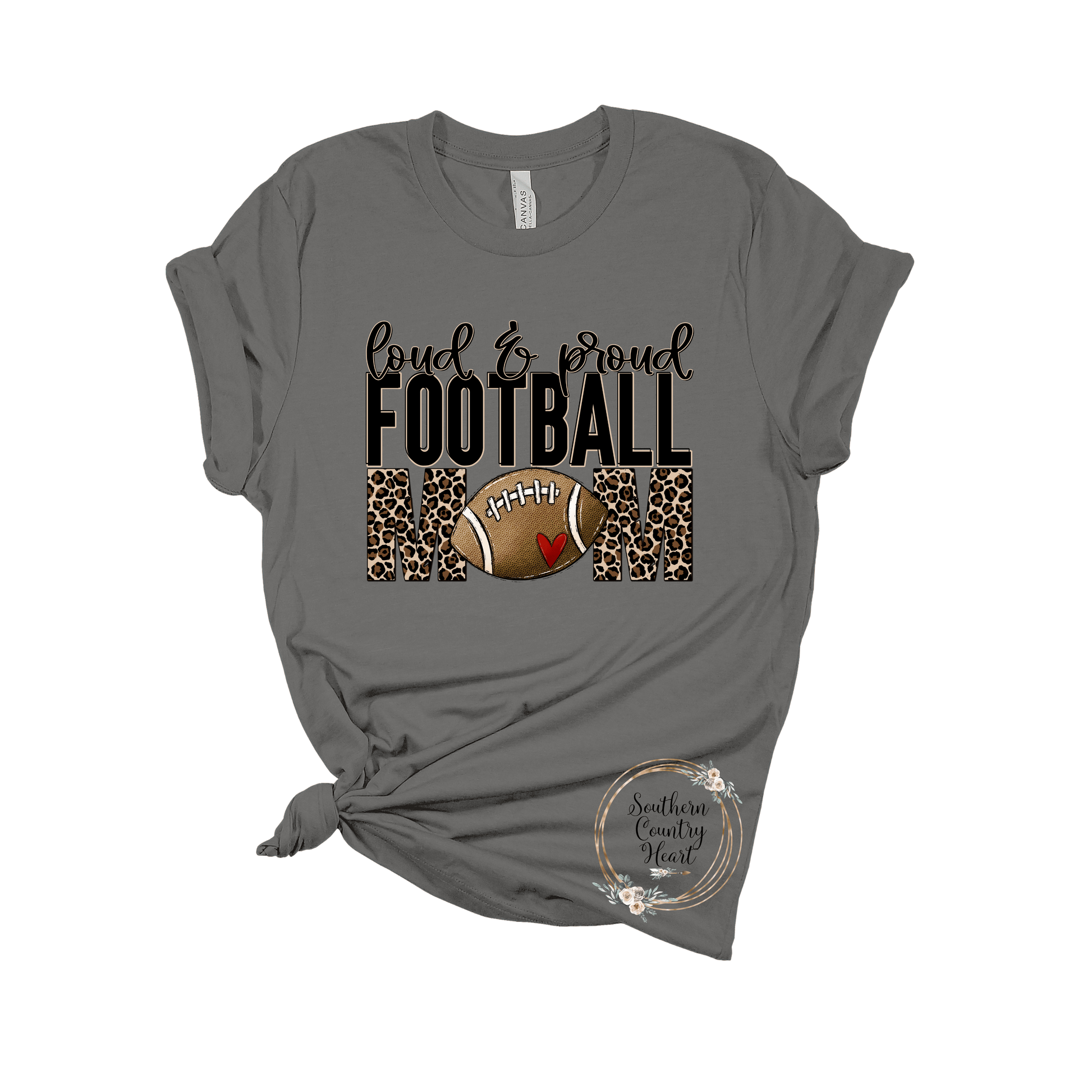 Loud & Proud Football Mom Tee - Shirt - southerncountryheart.com