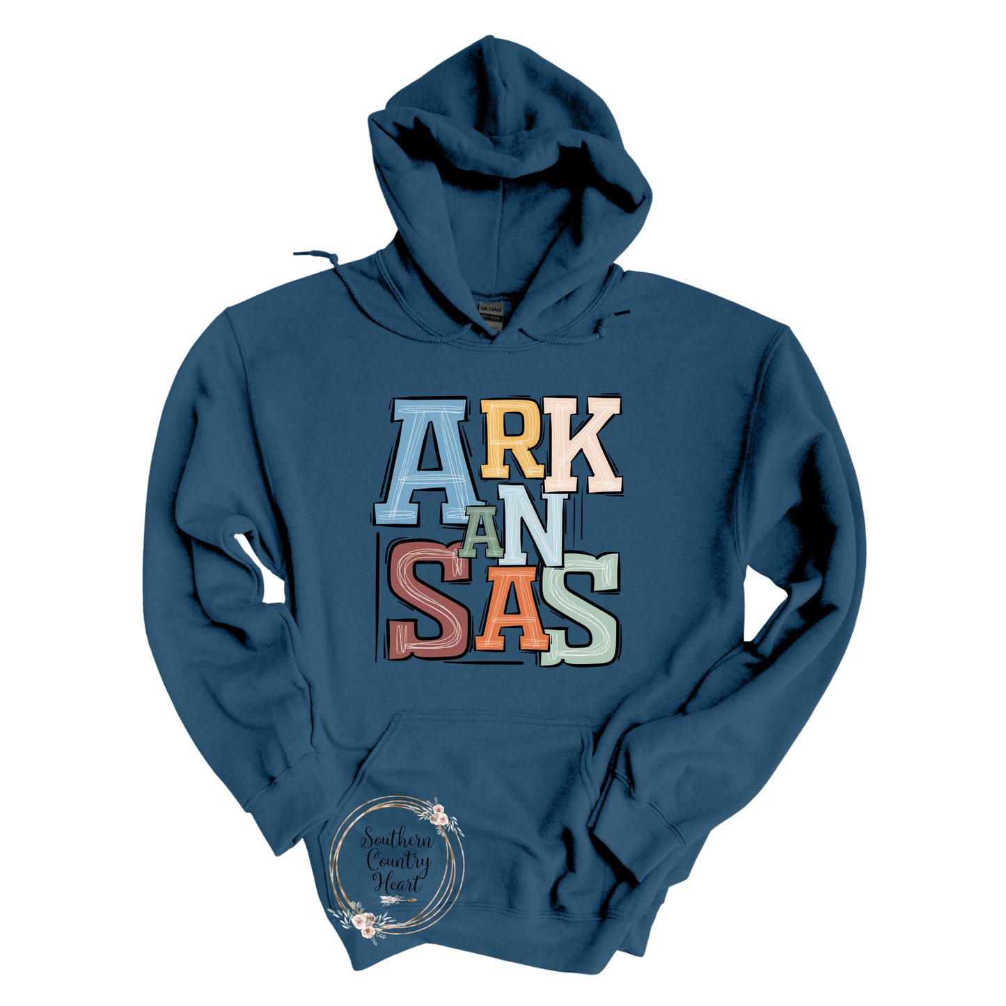 Boho Arkansas Hoodie - southerncountryheart.com