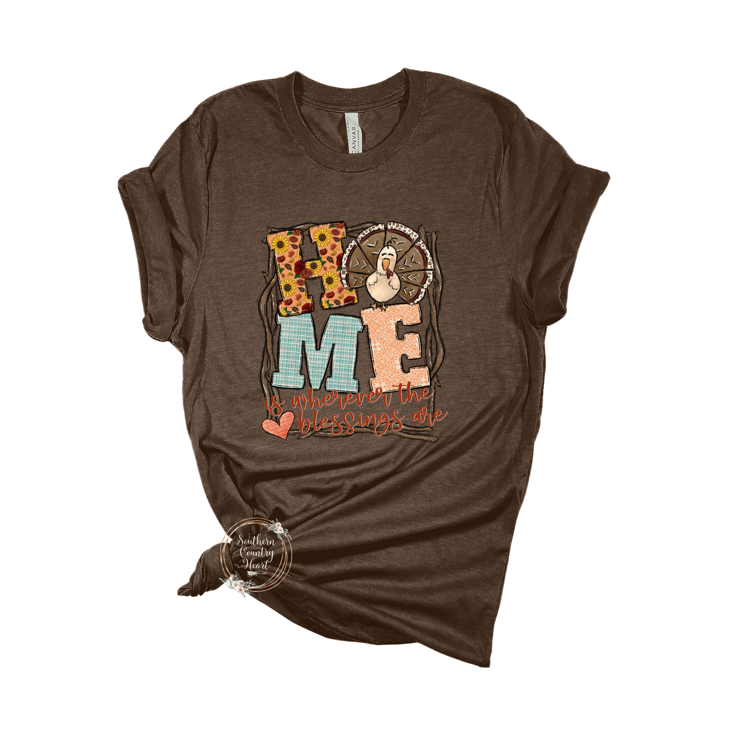 Home is Where the Blessings are Tee - Shirt - southerncountryheart.com