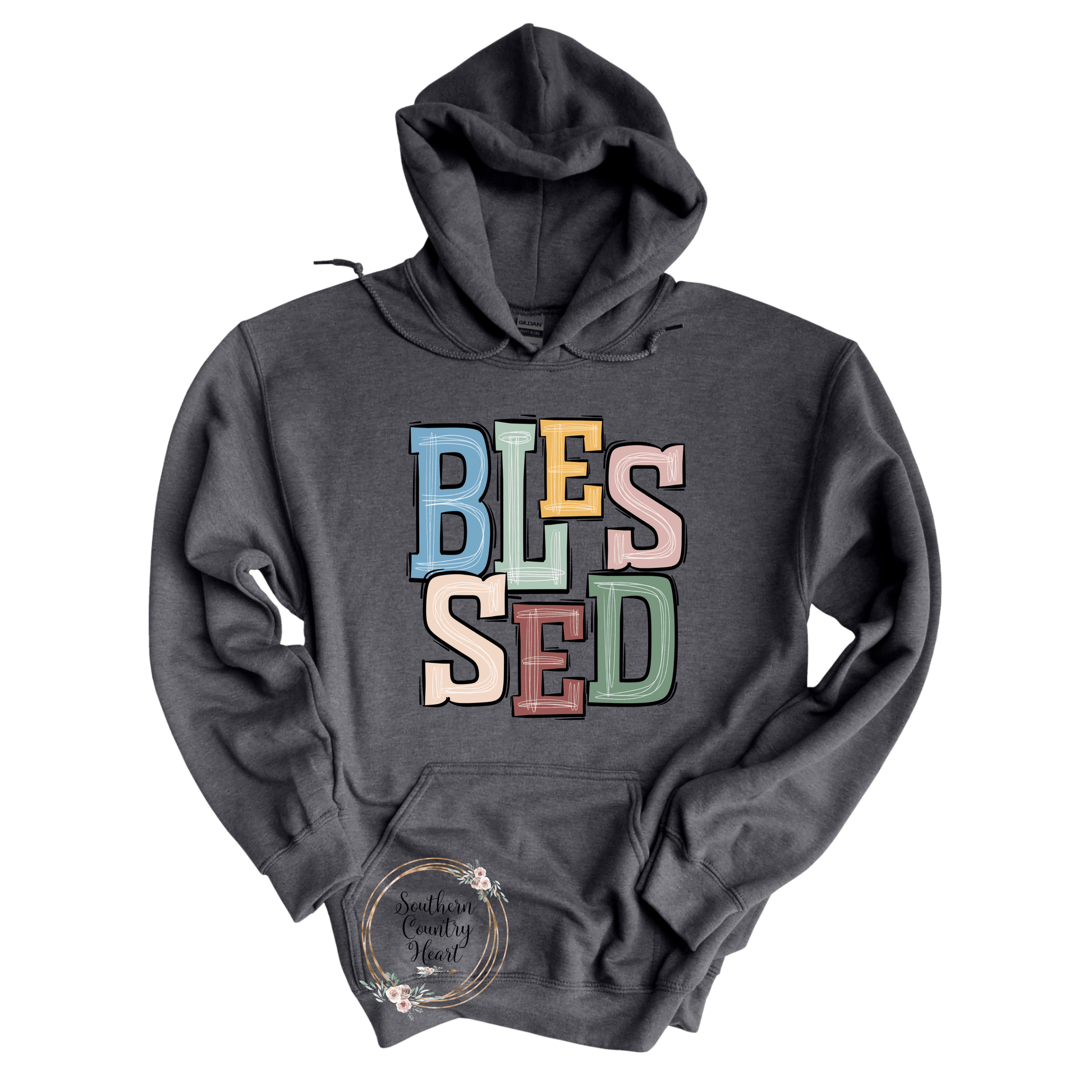 Boho Blessed Hoodie - southerncountryheart.com