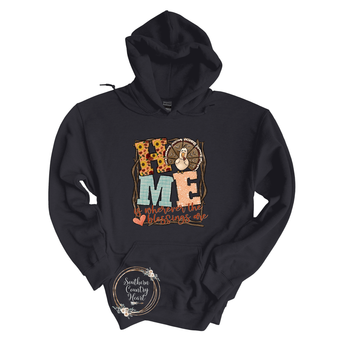 Home Is Where The Blessings Are Hoodie - southerncountryheart.com