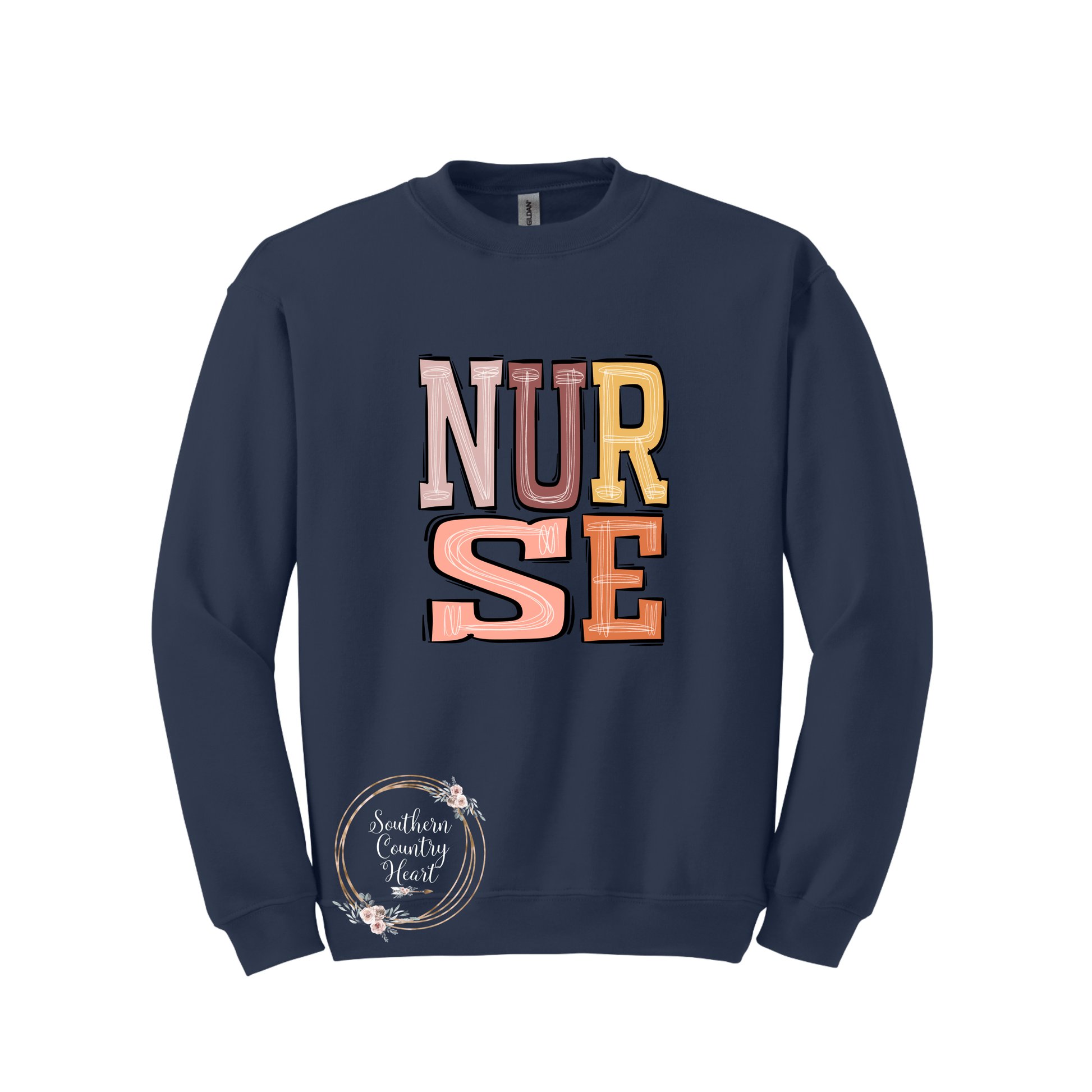 Boho Nurse Sweatshirt - southerncountryheart.com