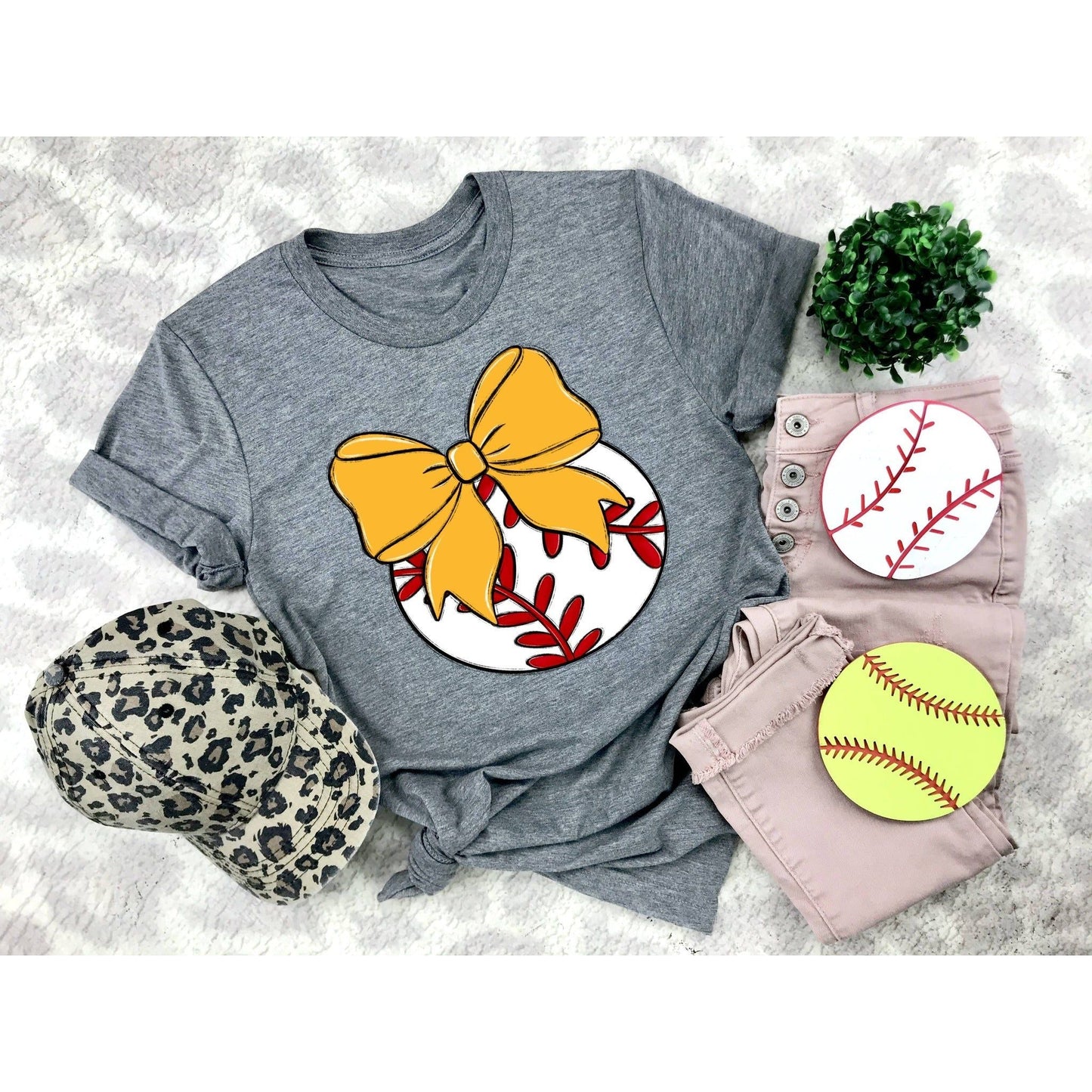 Bows and Baseball Tee - Shirt - southerncountryheart.com
