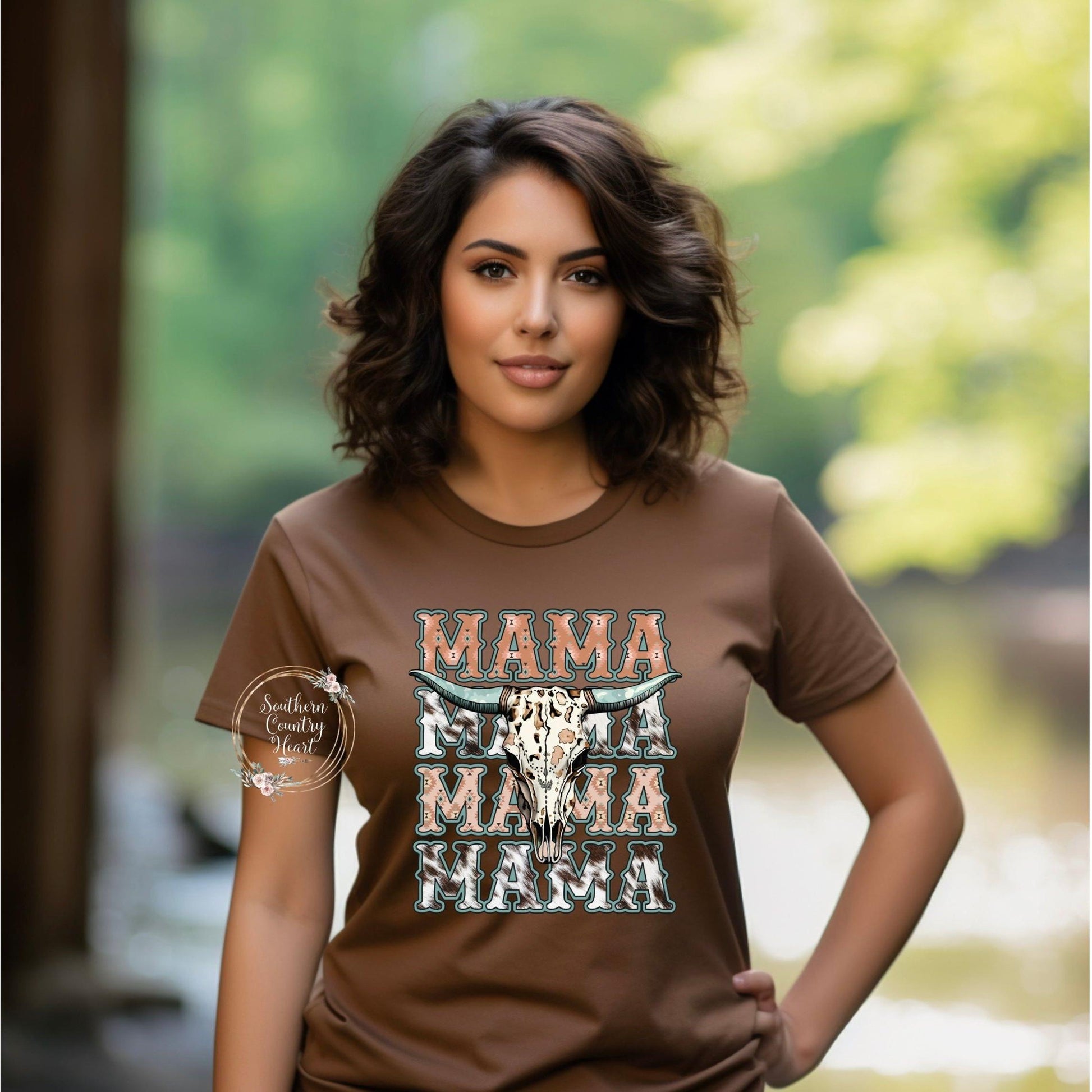 Mama Cowhide Tee - Shirt - southerncountryheart.com
