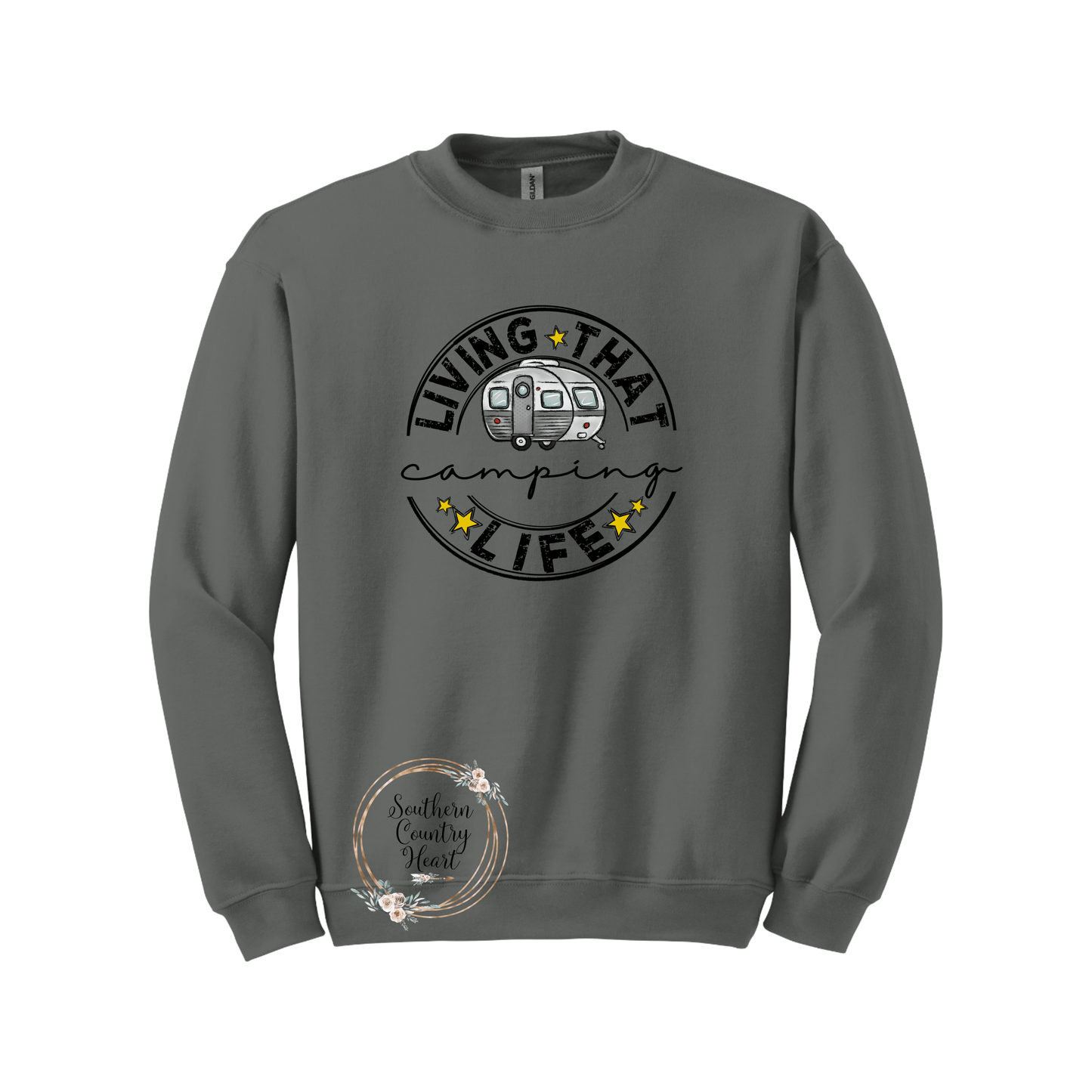 Living That Camping Life Sweatshirt - southerncountryheart.com