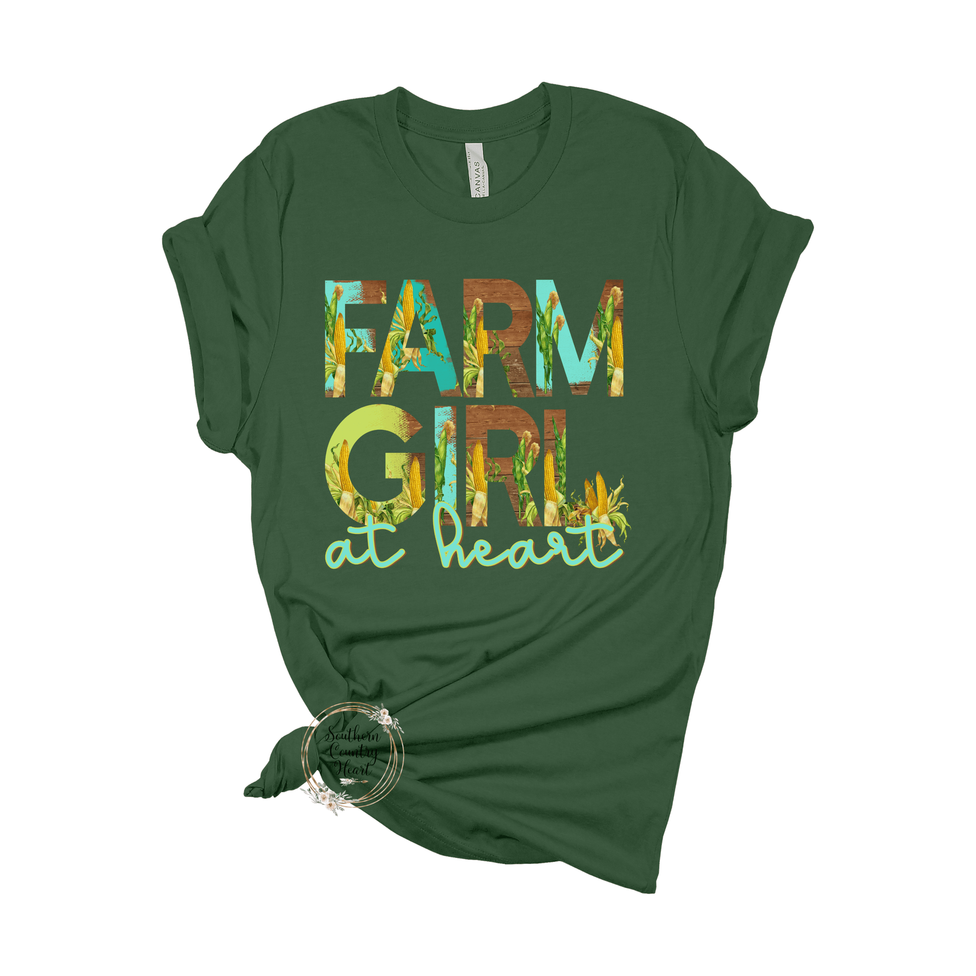 Farm Girl at Heart Tee - Shirt - southerncountryheart.com