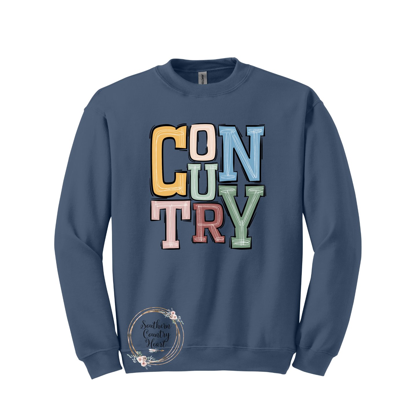 Boho Country Sweatshirt - southerncountryheart.com