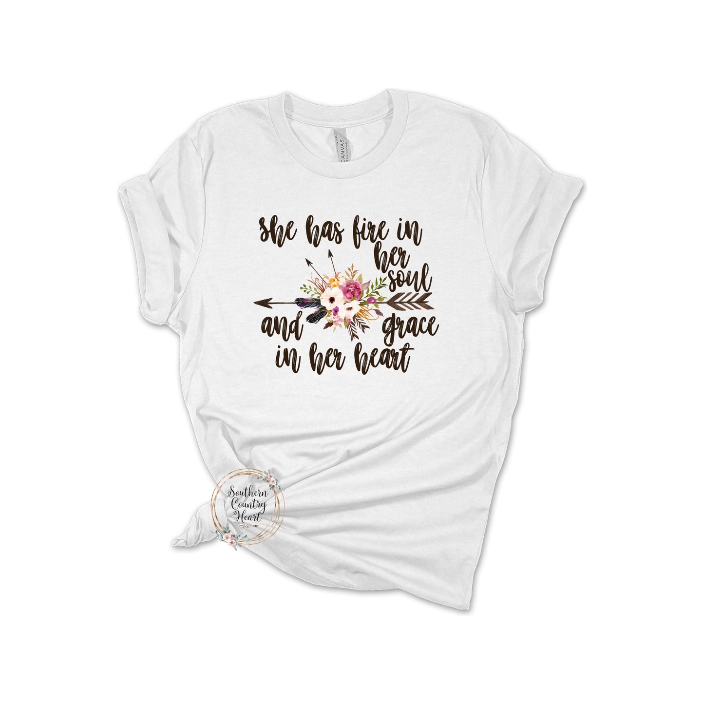 She Has Fire in Her Soul Tee - Shirt - southerncountryheart.com