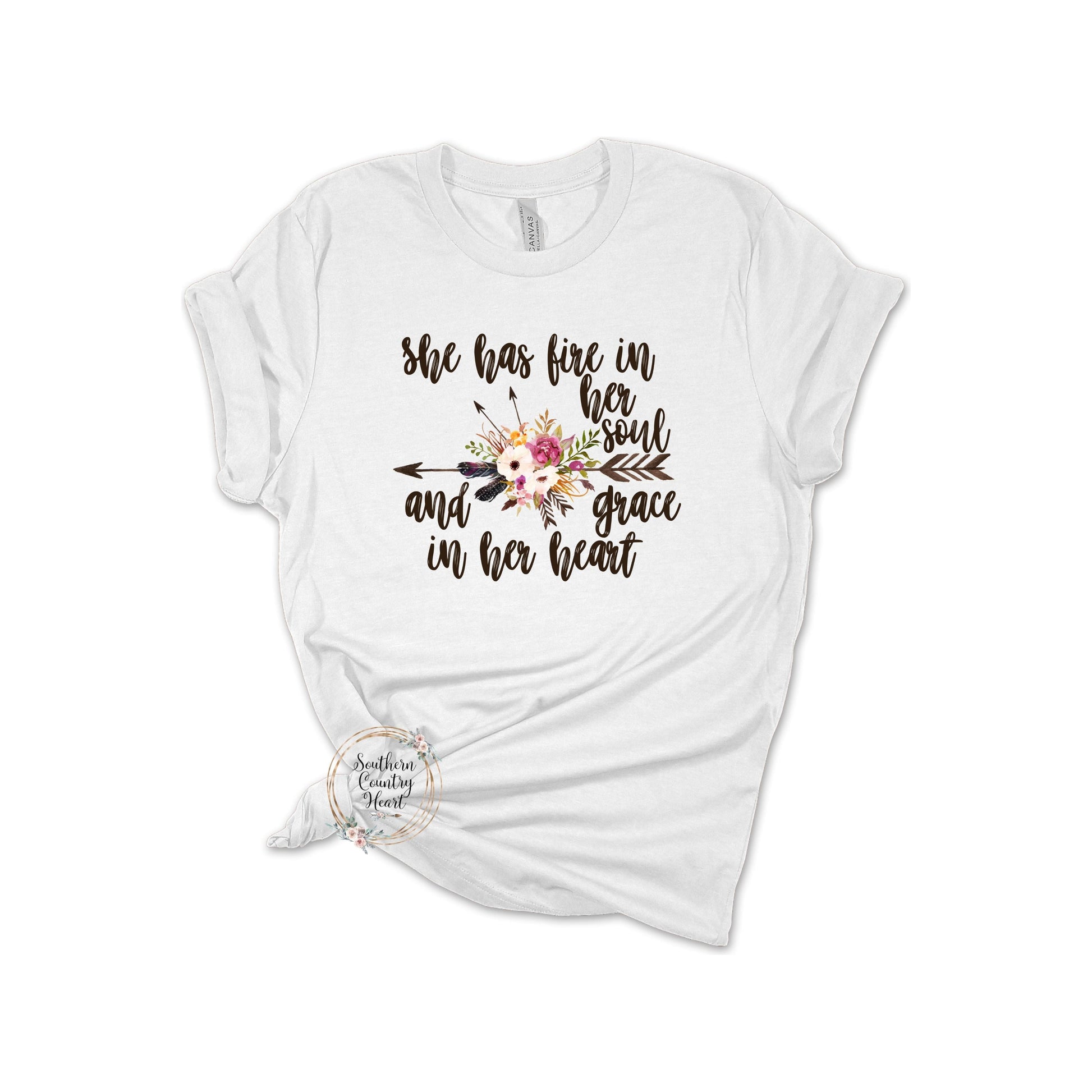 She Has Fire in Her Soul Tee - Shirt - southerncountryheart.com