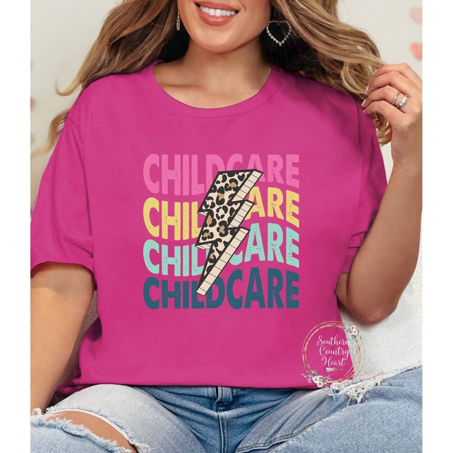 Childcare Bolt Tee - Shirt - southerncountryheart.com