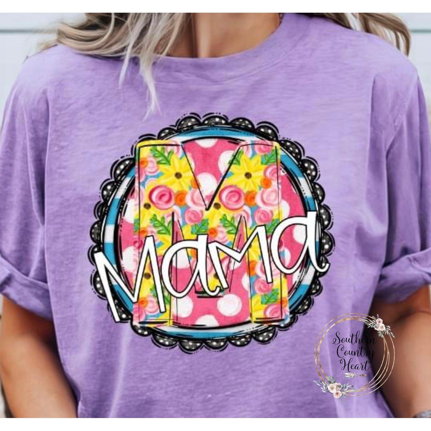 Mama Sunny Dot Circles Tee - Shirt - southerncountryheart.com