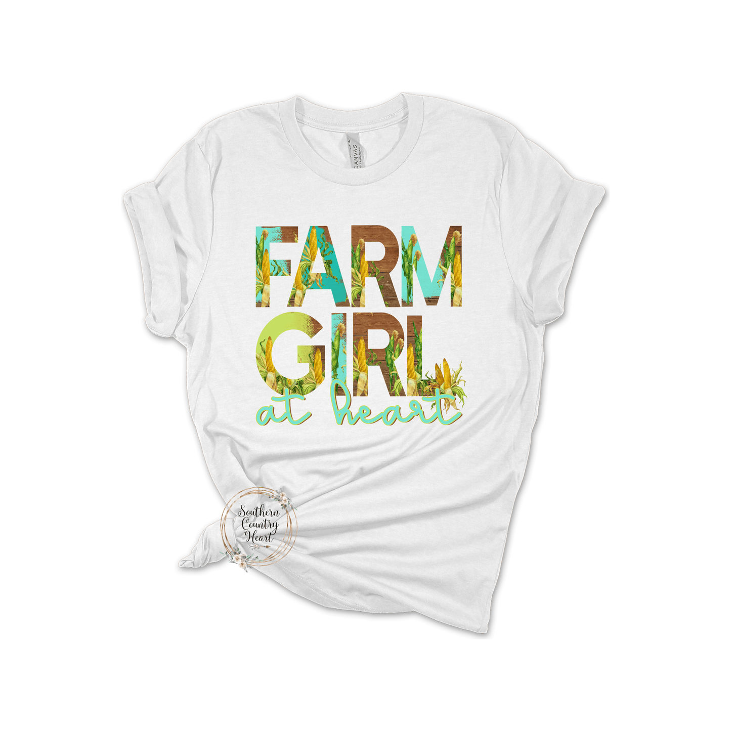 Farm Girl at Heart Tee - Shirt - southerncountryheart.com