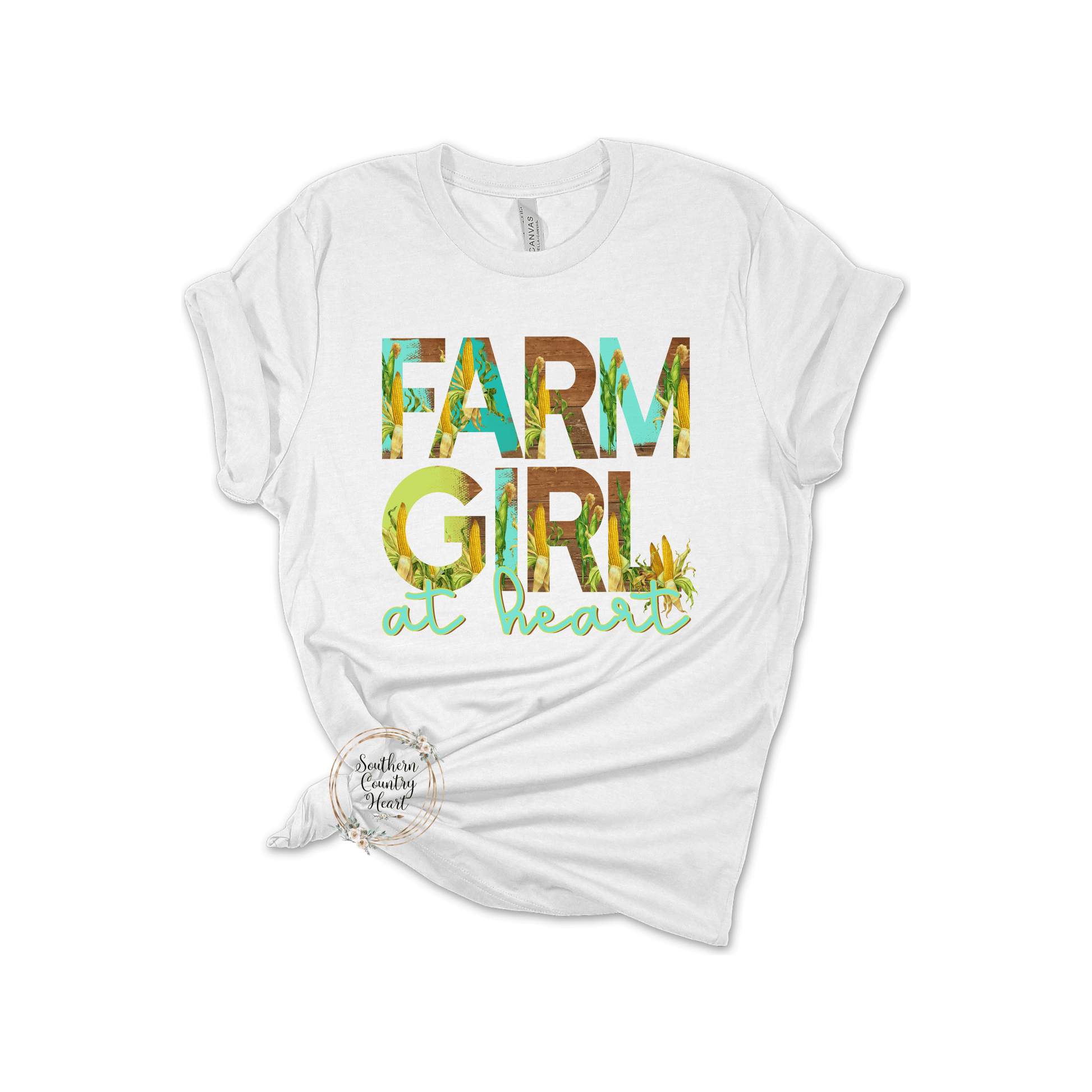 Farm Girl at Heart Tee - Shirt - southerncountryheart.com