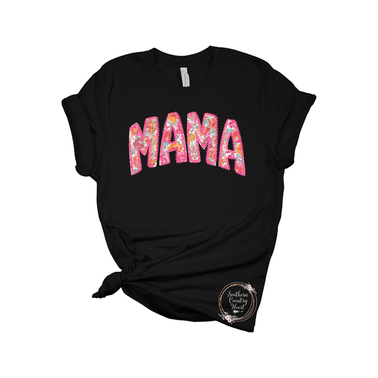 Mama Faux Stitch Tee - Shirt - southerncountryheart.com