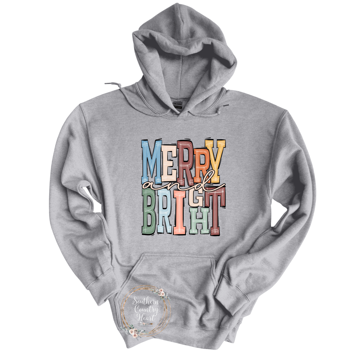 Boho Merry & Bright Hoodie - southerncountryheart.com