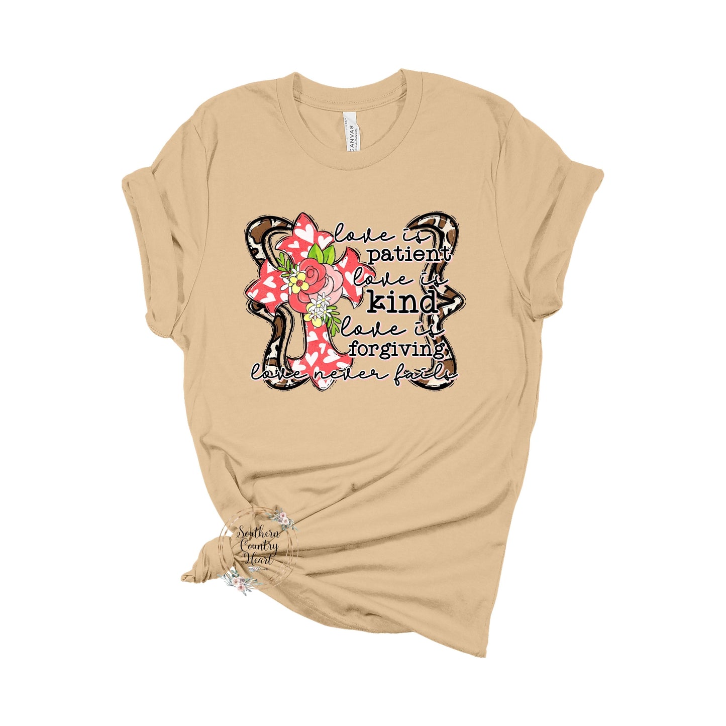 Love is Patient Love is Kind Tee - Shirt - southerncountryheart.com