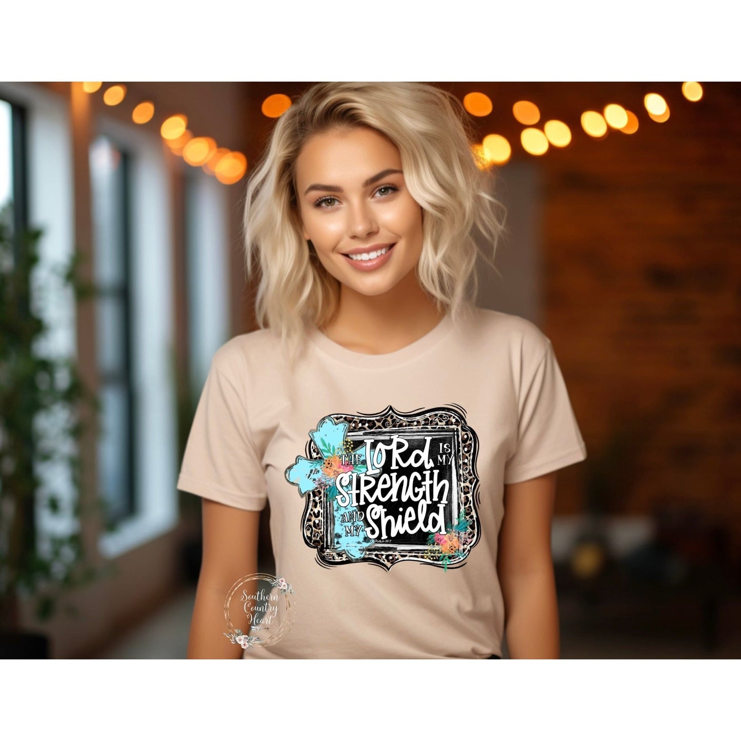 The Lord Is My Strength and My Shield Tee - Shirt - southerncountryheart.com