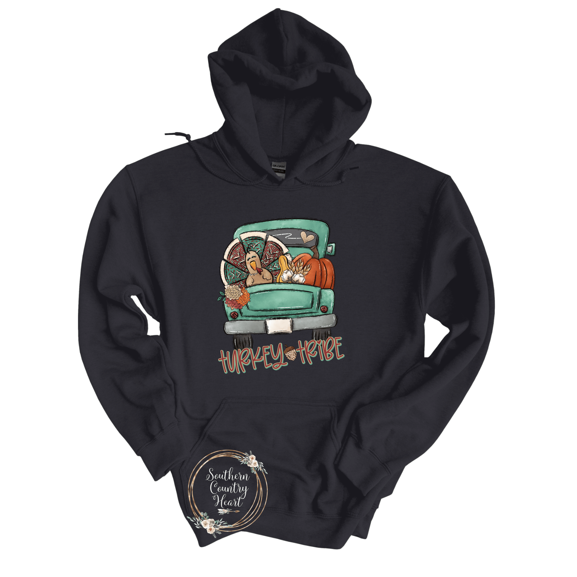Turkey Tribe Hoodie - southerncountryheart.com