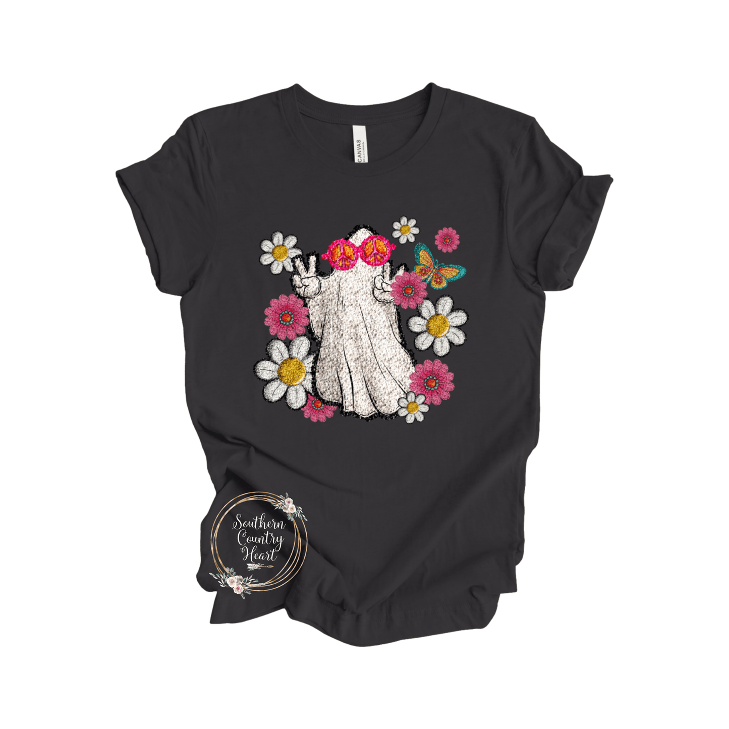 Groovy Ghost Tee - Shirt - southerncountryheart.com
