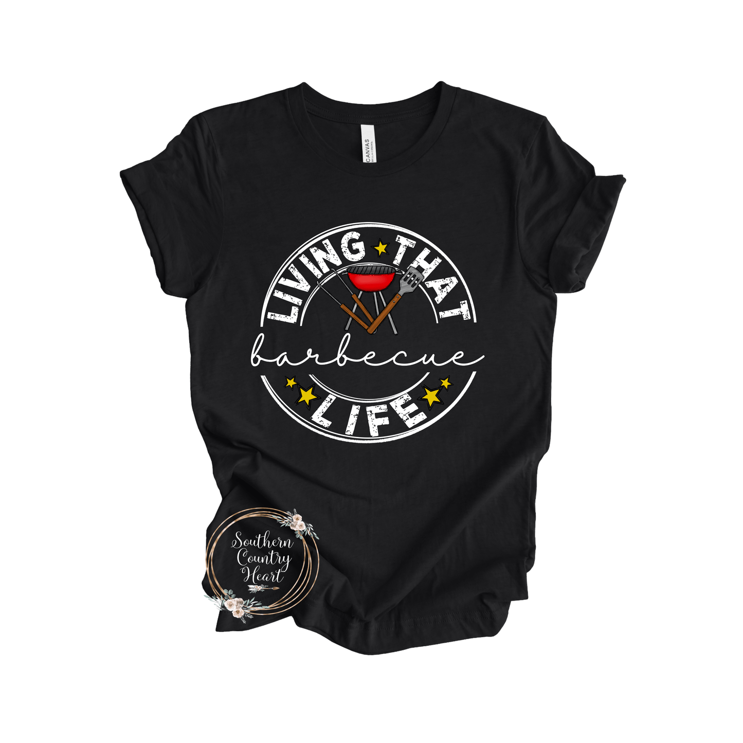 Living that Barbecue Life Tee - Shirt - southerncountryheart.com