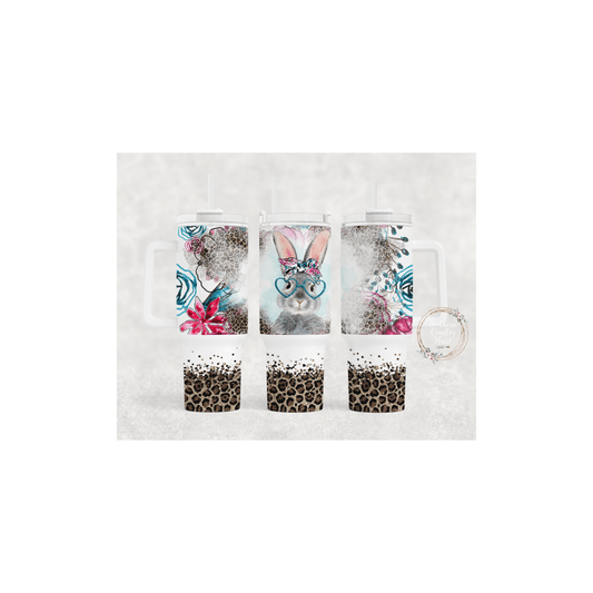 Bunny Floral - 40oz Tumbler - southerncountryheart.com