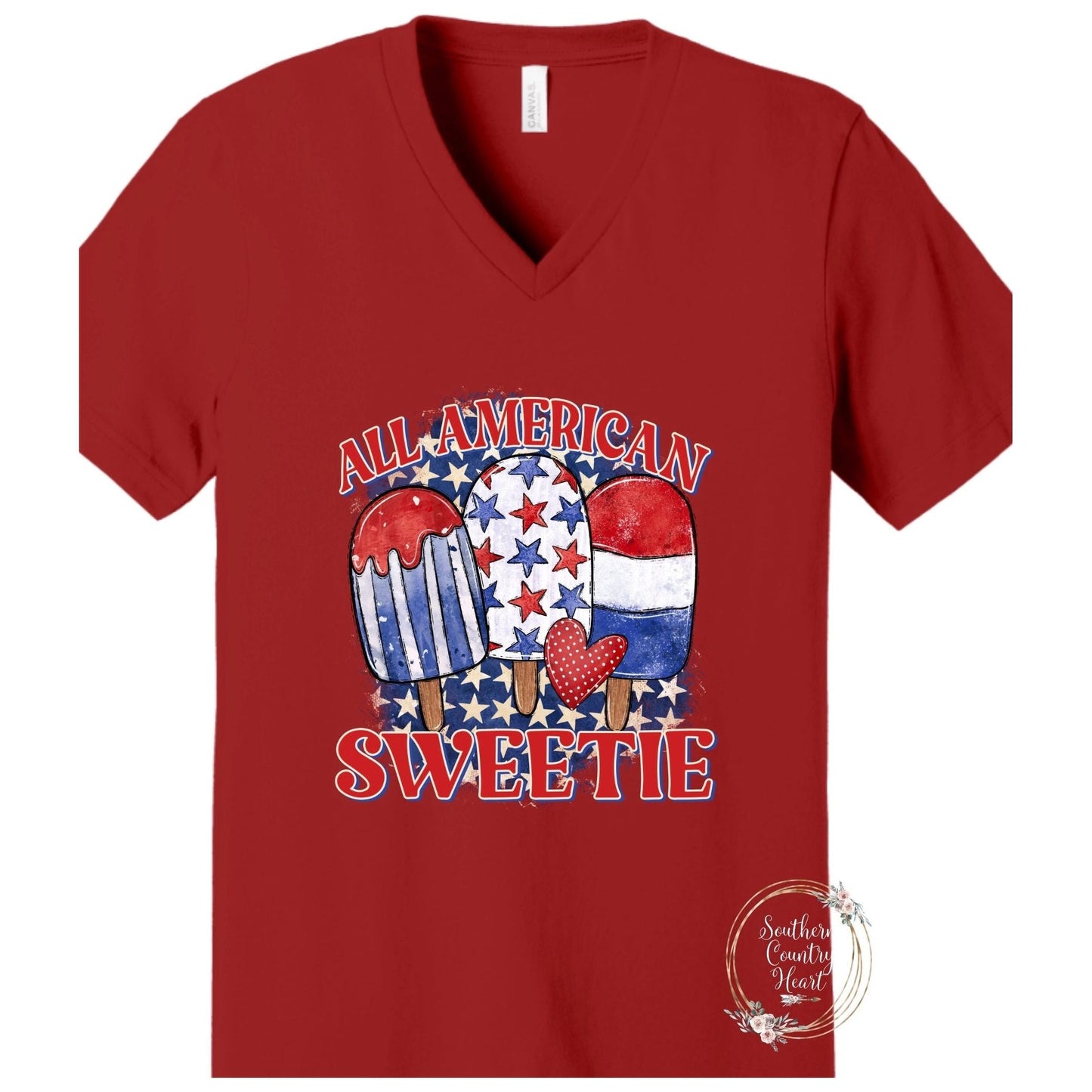 All American Sweetie Tee - Shirt - southerncountryheart.com