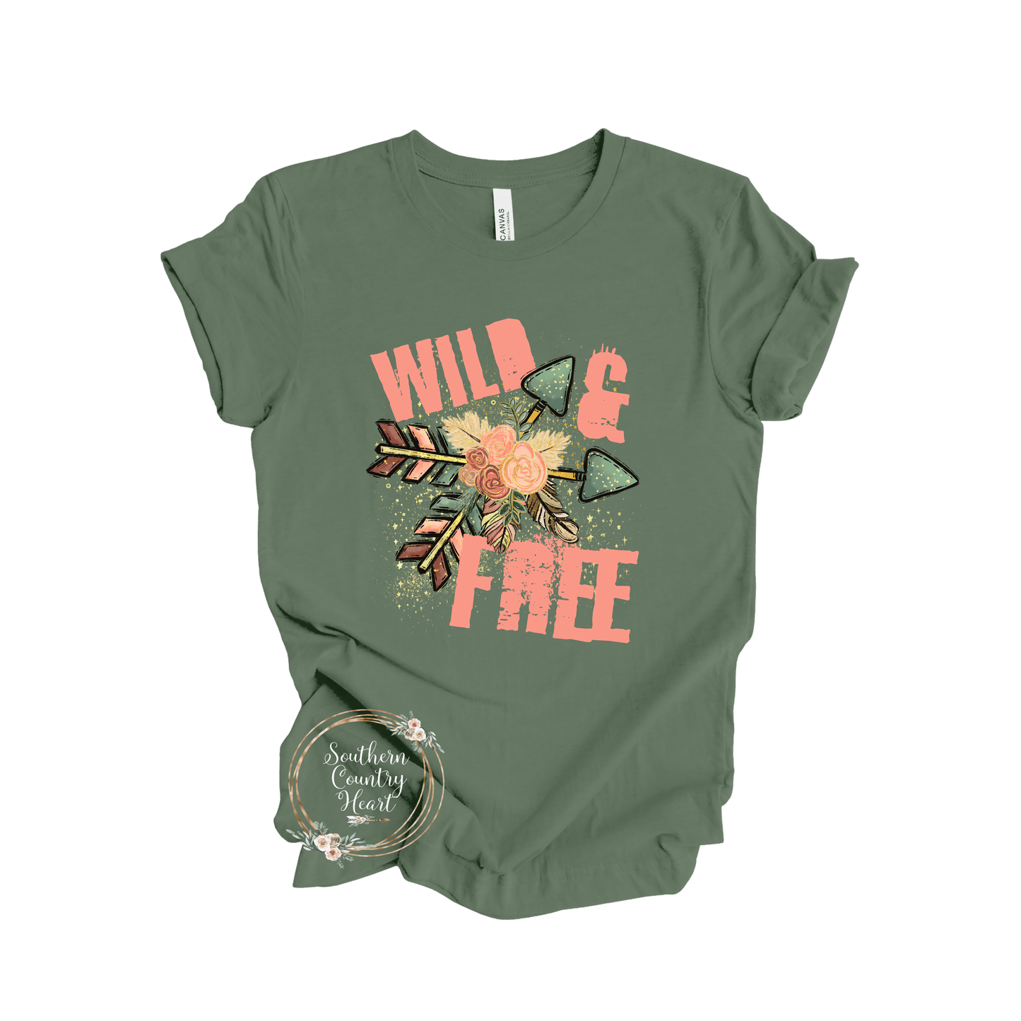 Wild and Free Tee - Shirt - southerncountryheart.com