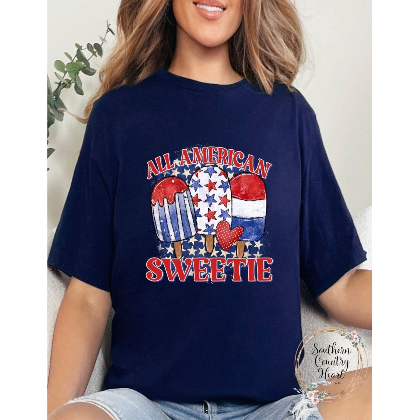 All American Sweetie Tee - Shirt - southerncountryheart.com